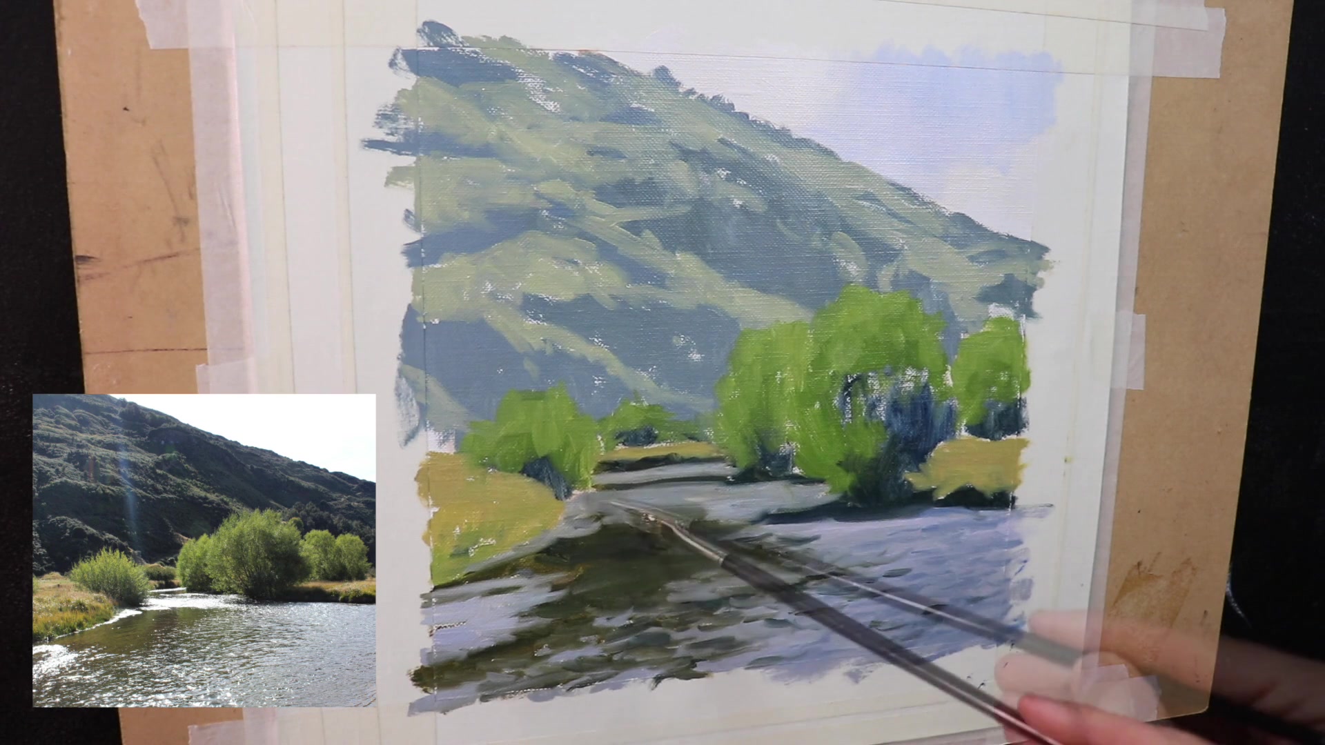 Step 13 — Blending and Drying (video frame from the lesson)