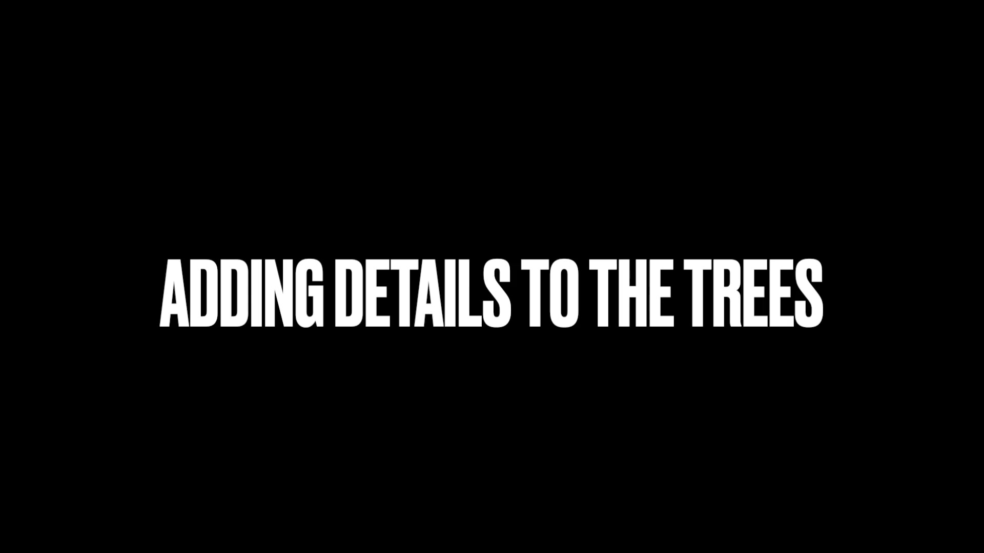 Step 29 — Finalizing Tree Details (video frame from the lesson)