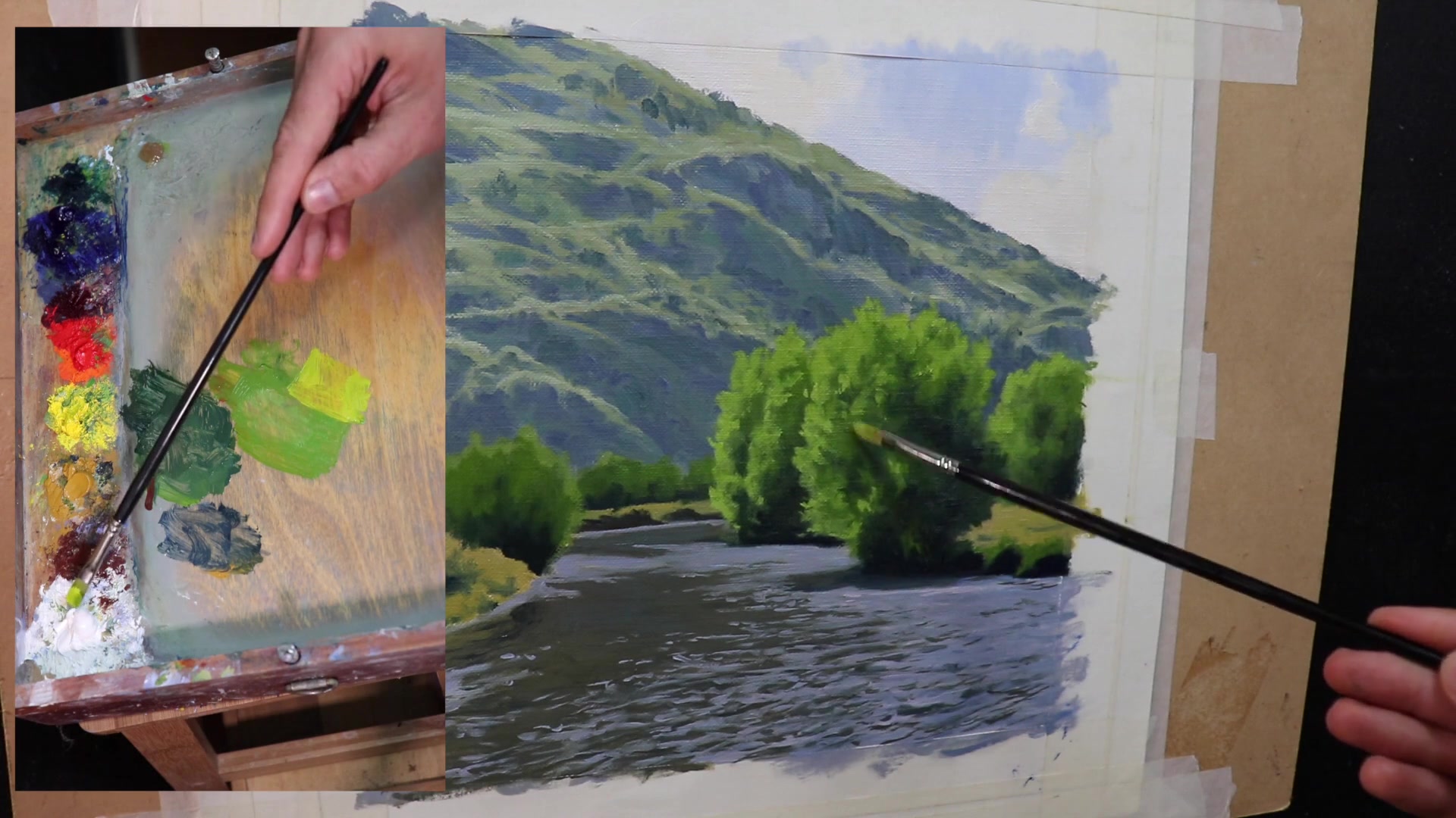 Step 30 — Branch and Leaf Details (video frame from the lesson)