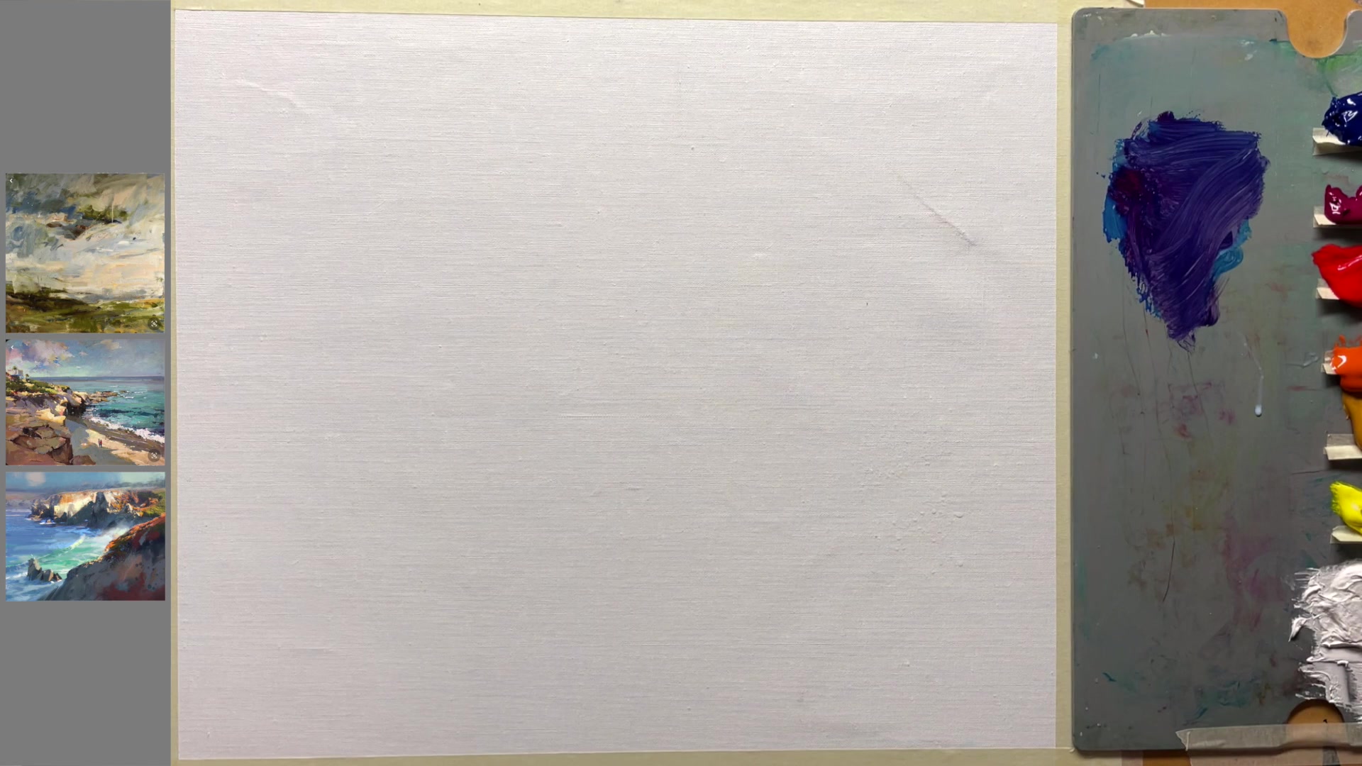 Step 2 — Base Color Application (video frame from the lesson)