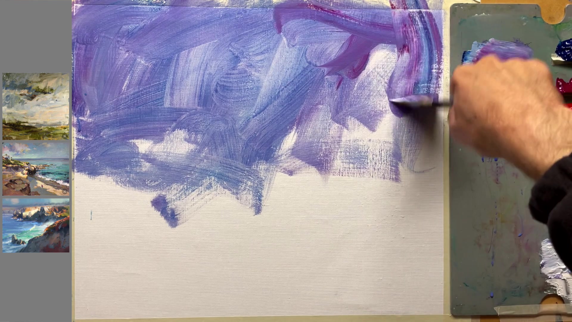 Step 3 — Under-mixing Technique (video frame from the lesson)