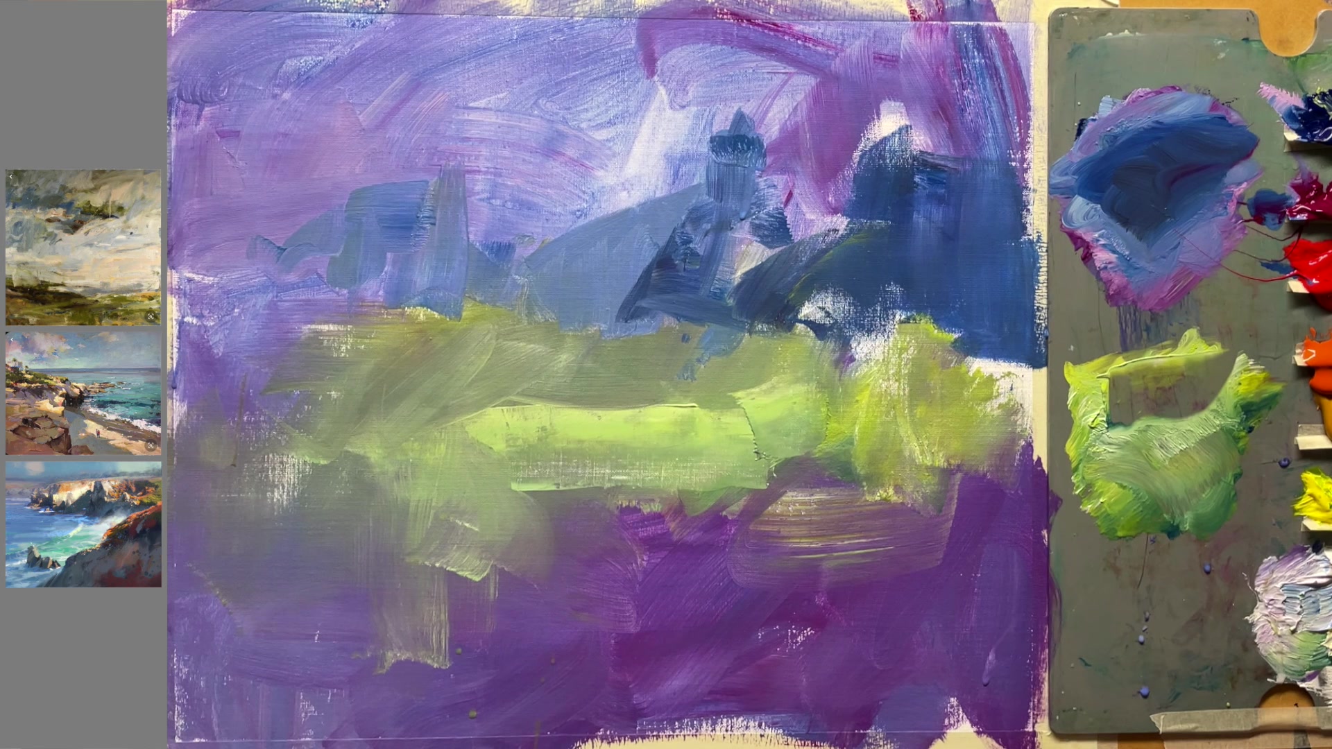 Step 8 — Squinting Technique for Perspective (video frame from the lesson)
