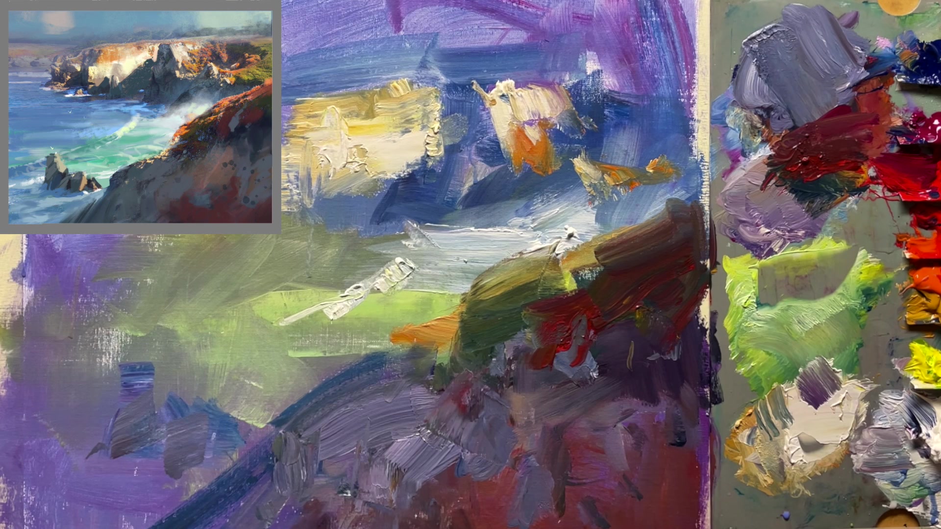 Step 17 — Value Over Color (video frame from the lesson)
