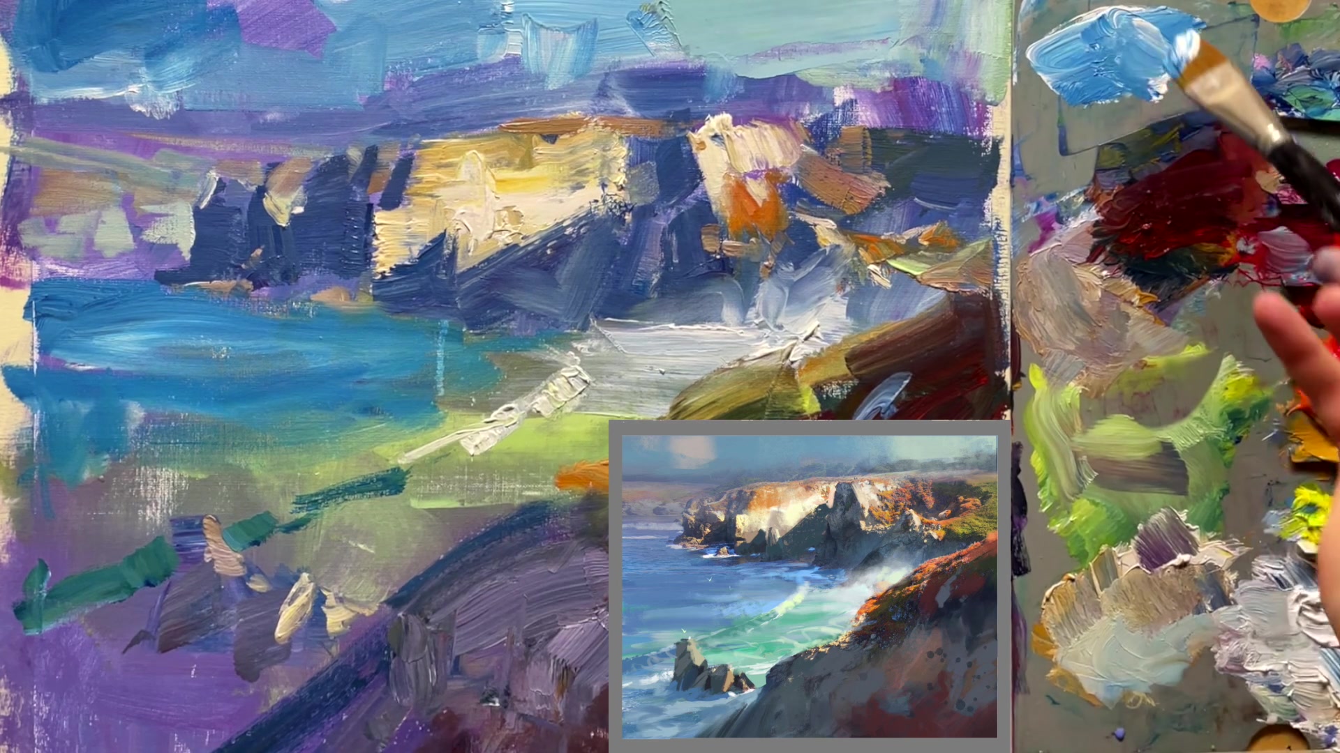 Step 27 — Expressive Painting Cadence (video frame from the lesson)
