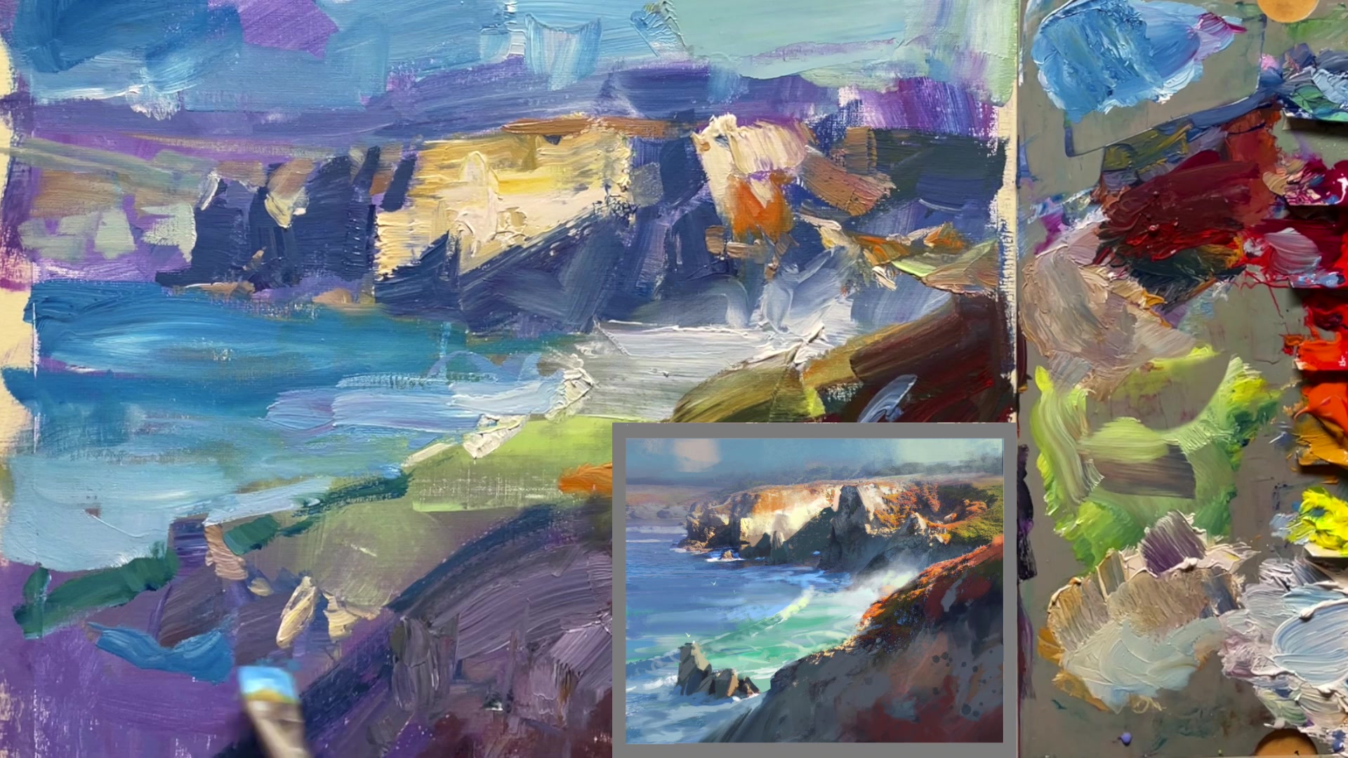Step 28 — End of Painting Challenges (video frame from the lesson)