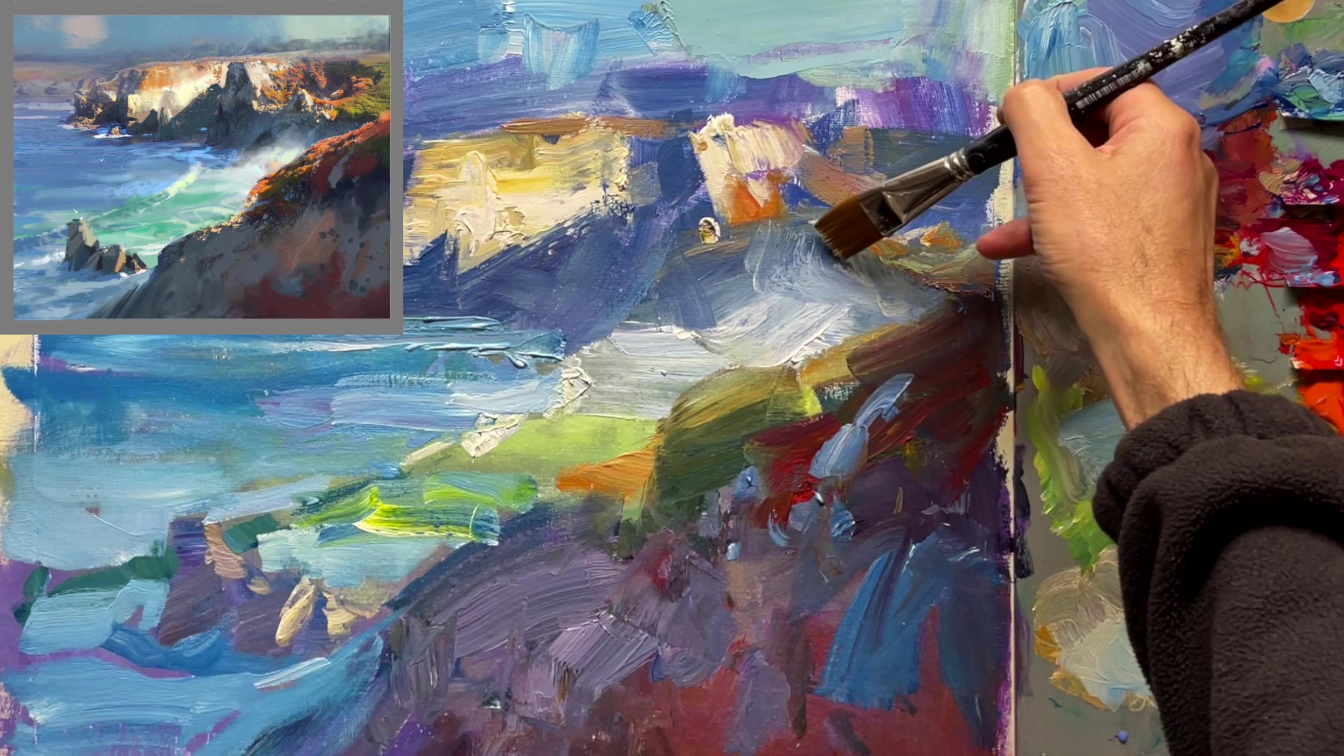Step 31 — Foreground and Color Punch (video frame from the lesson)