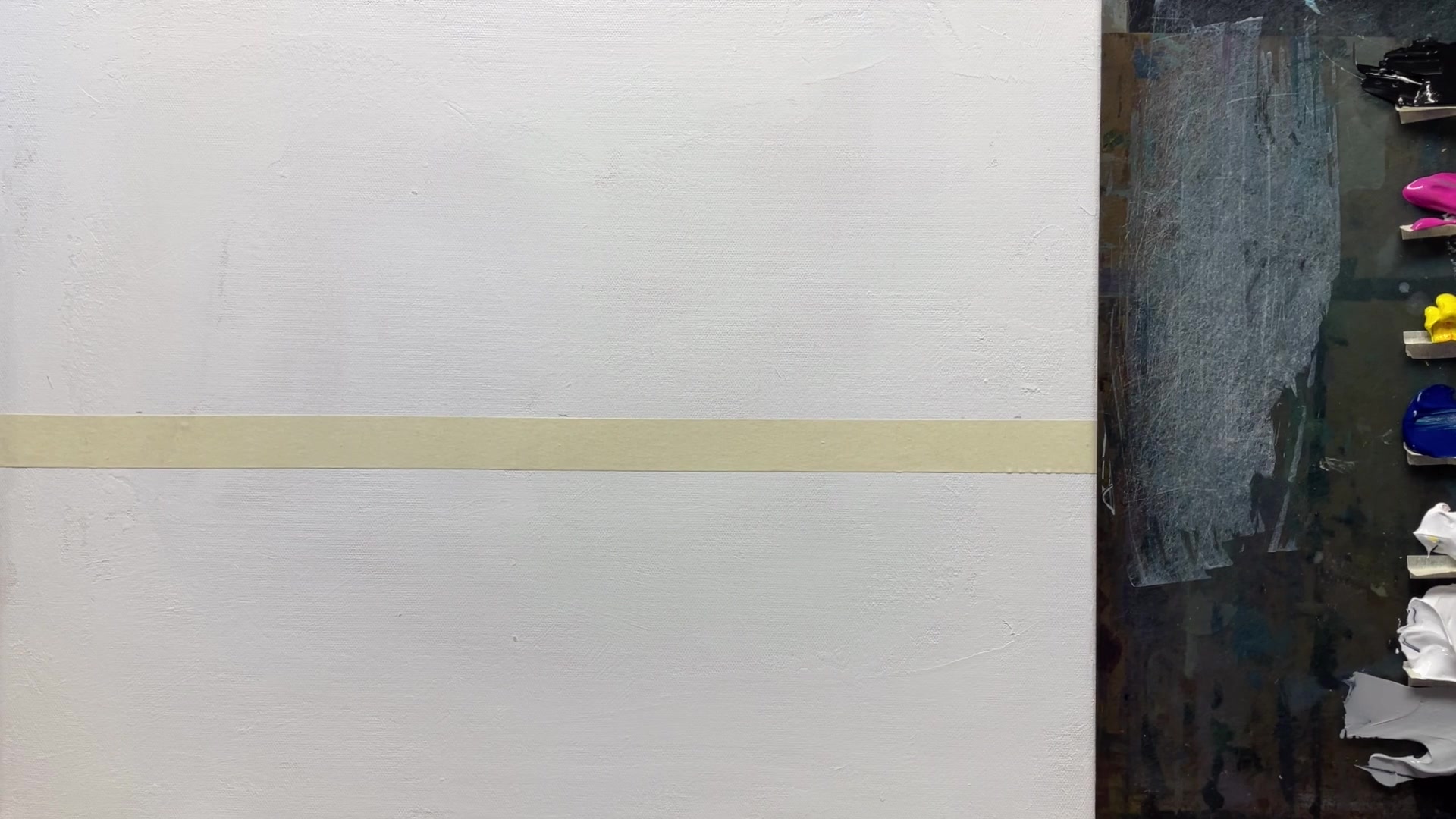 Step 3 — Toning the Canvas (video frame from the lesson)