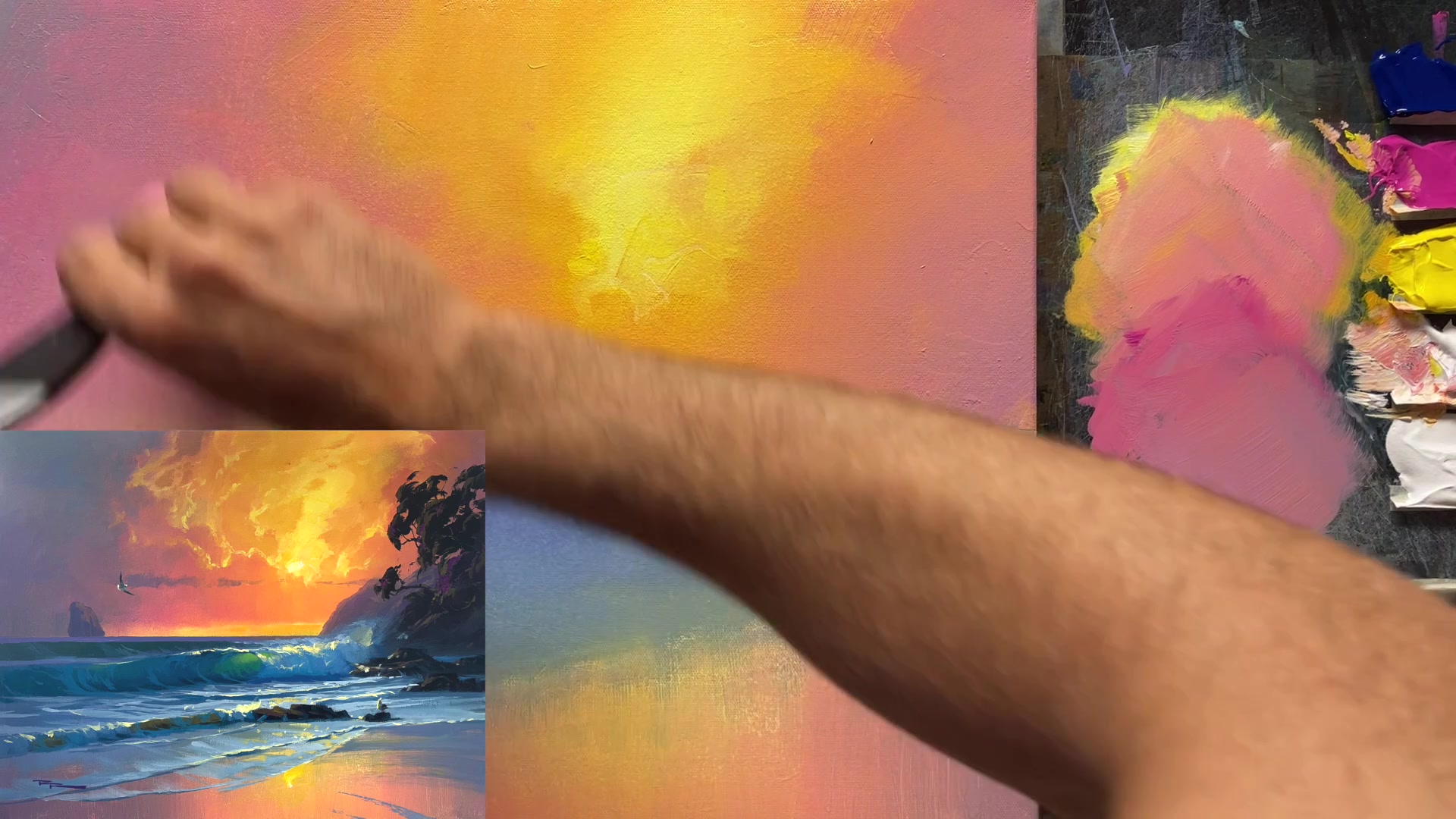 Step 8 — Enhancing Cloud Details (video frame from the lesson)