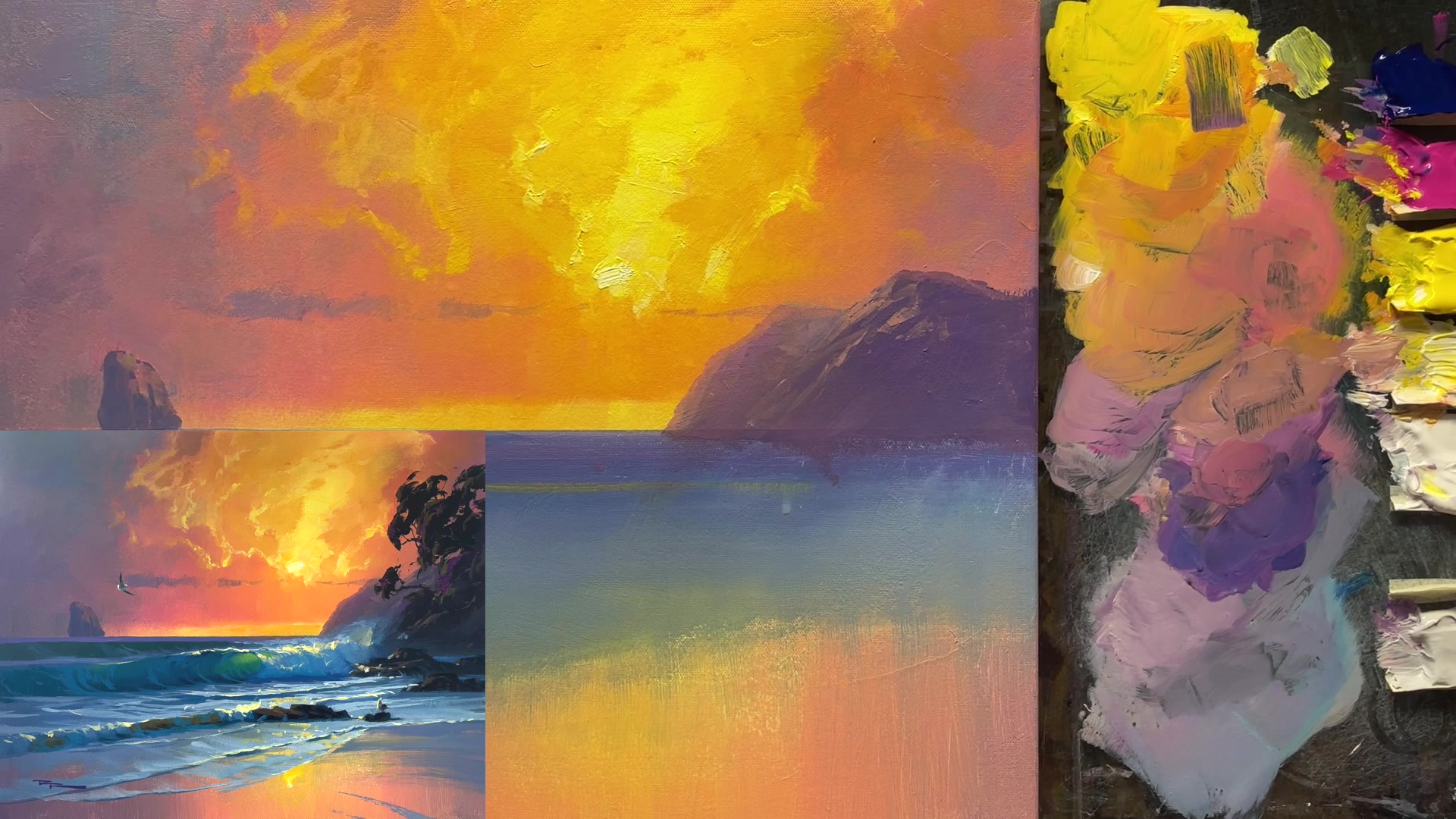 Step 12 — Refining Cloud Edges (video frame from the lesson)