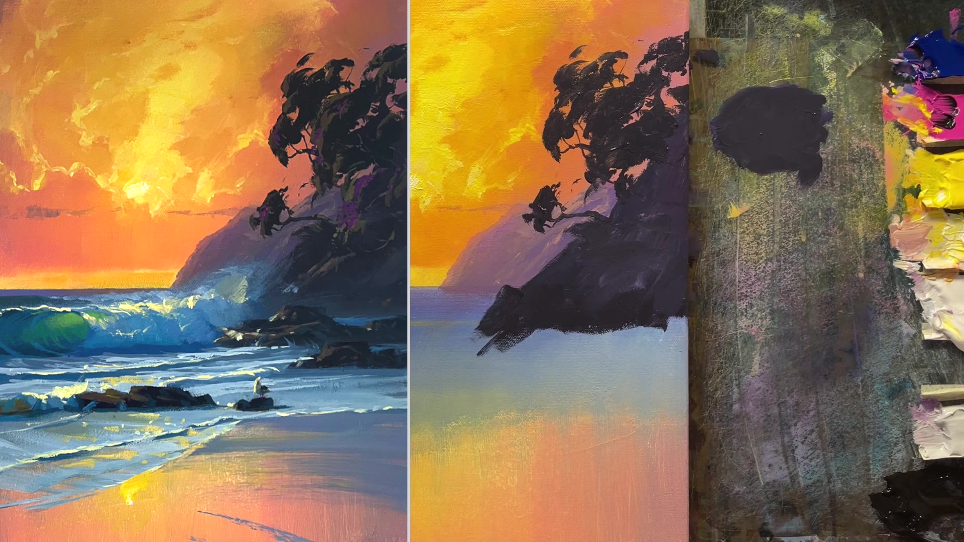 Step 14 — Adding Spray and Water Effects (video frame from the lesson)