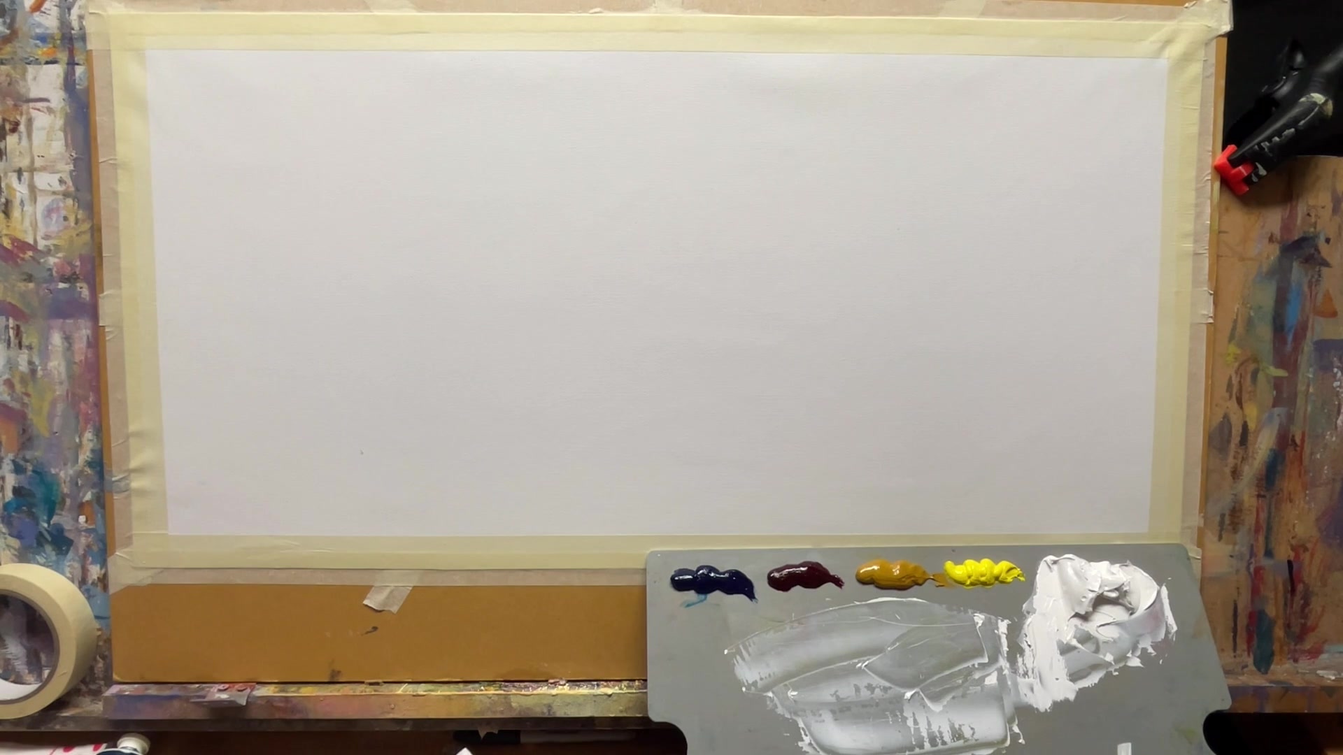 Step 6 — Mixing Neutral Grey (video frame from the lesson)