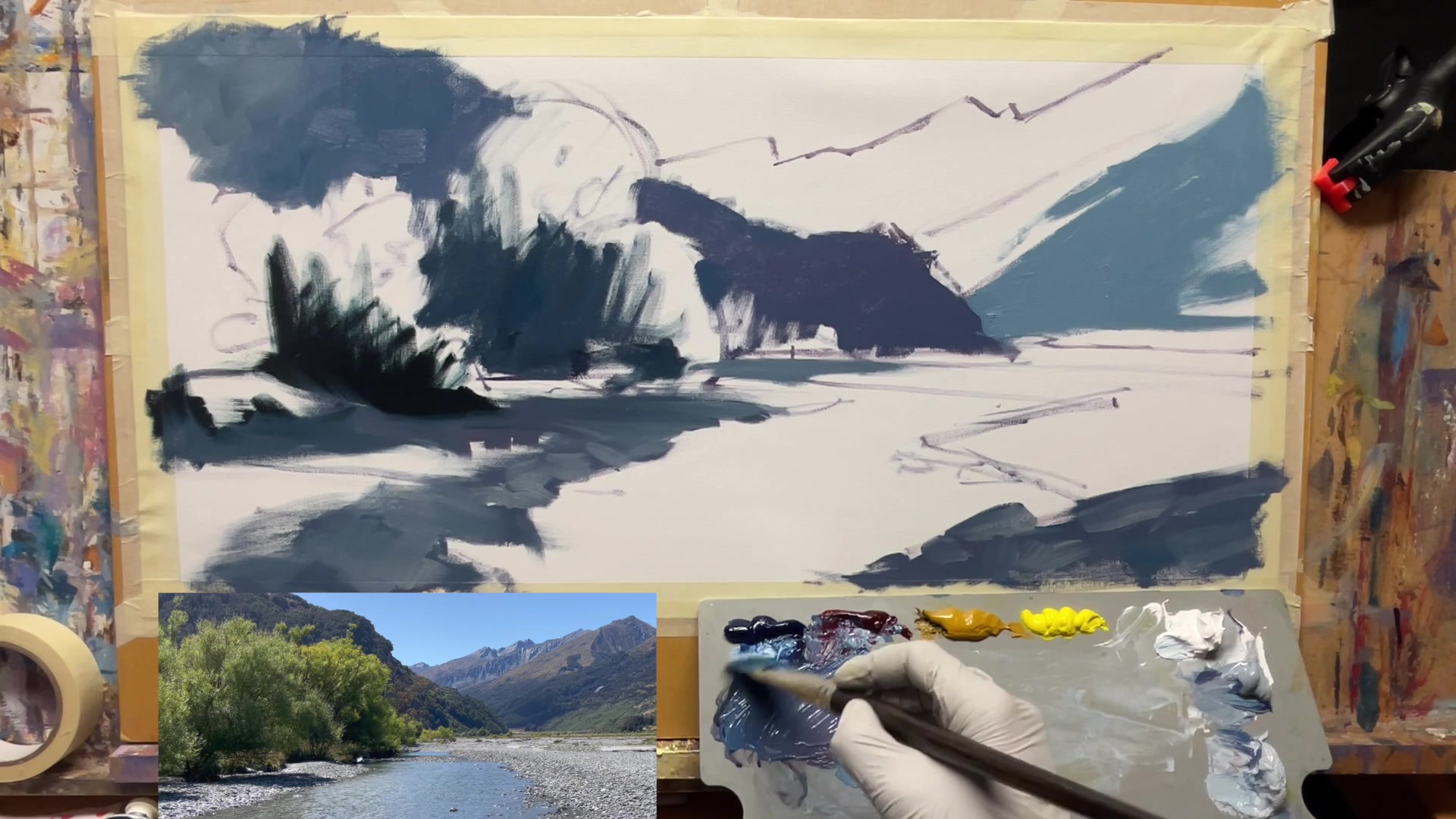Step 15 — Controlling the Painting Process (video frame from the lesson)