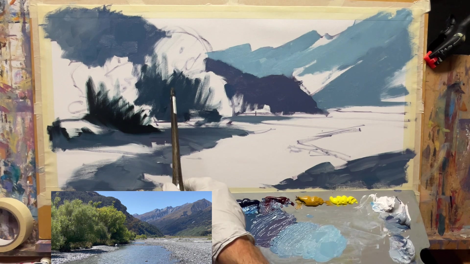 Step 16 — Adding Sunlit Areas (video frame from the lesson)