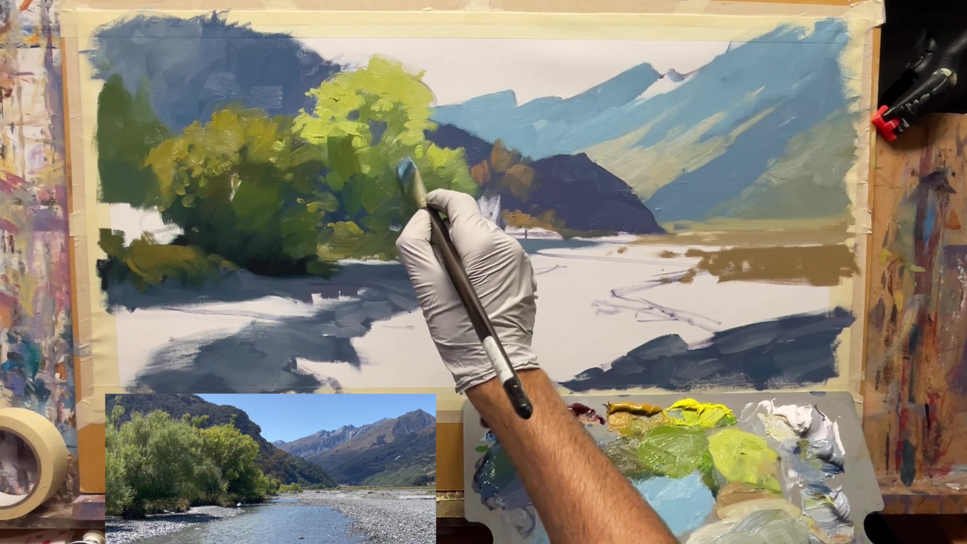 Step 22 — Foreground and Shadow Details (video frame from the lesson)