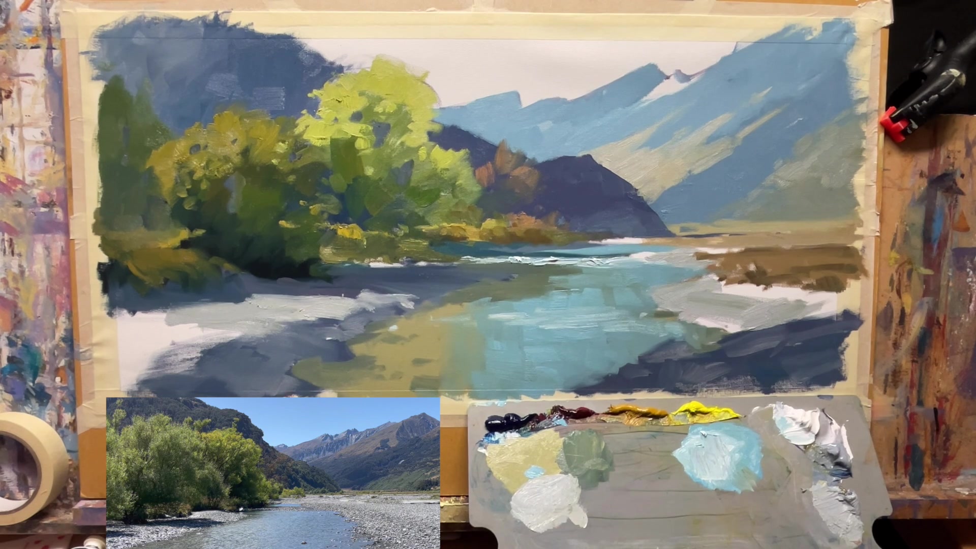 Step 26 — Adding Rock Details (video frame from the lesson)