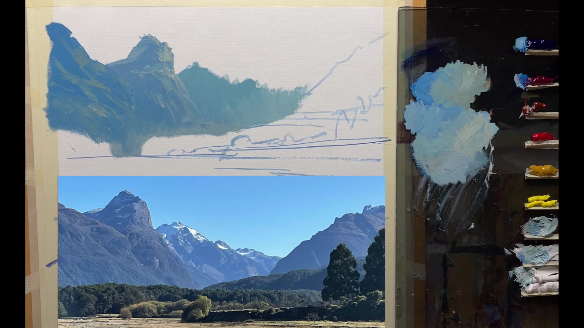 Step 12 — Enhancing Mist and Light Effects (video frame from the lesson)