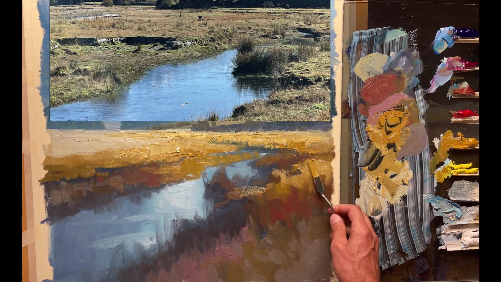 Step 30 — Adding Dark Accents (video frame from the lesson)