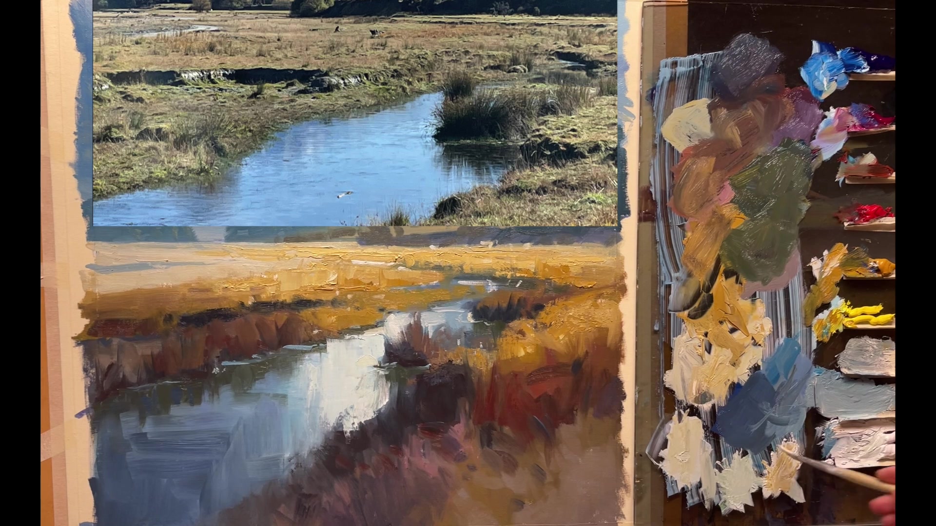 Step 37 — Adding Punchy Colors (video frame from the lesson)