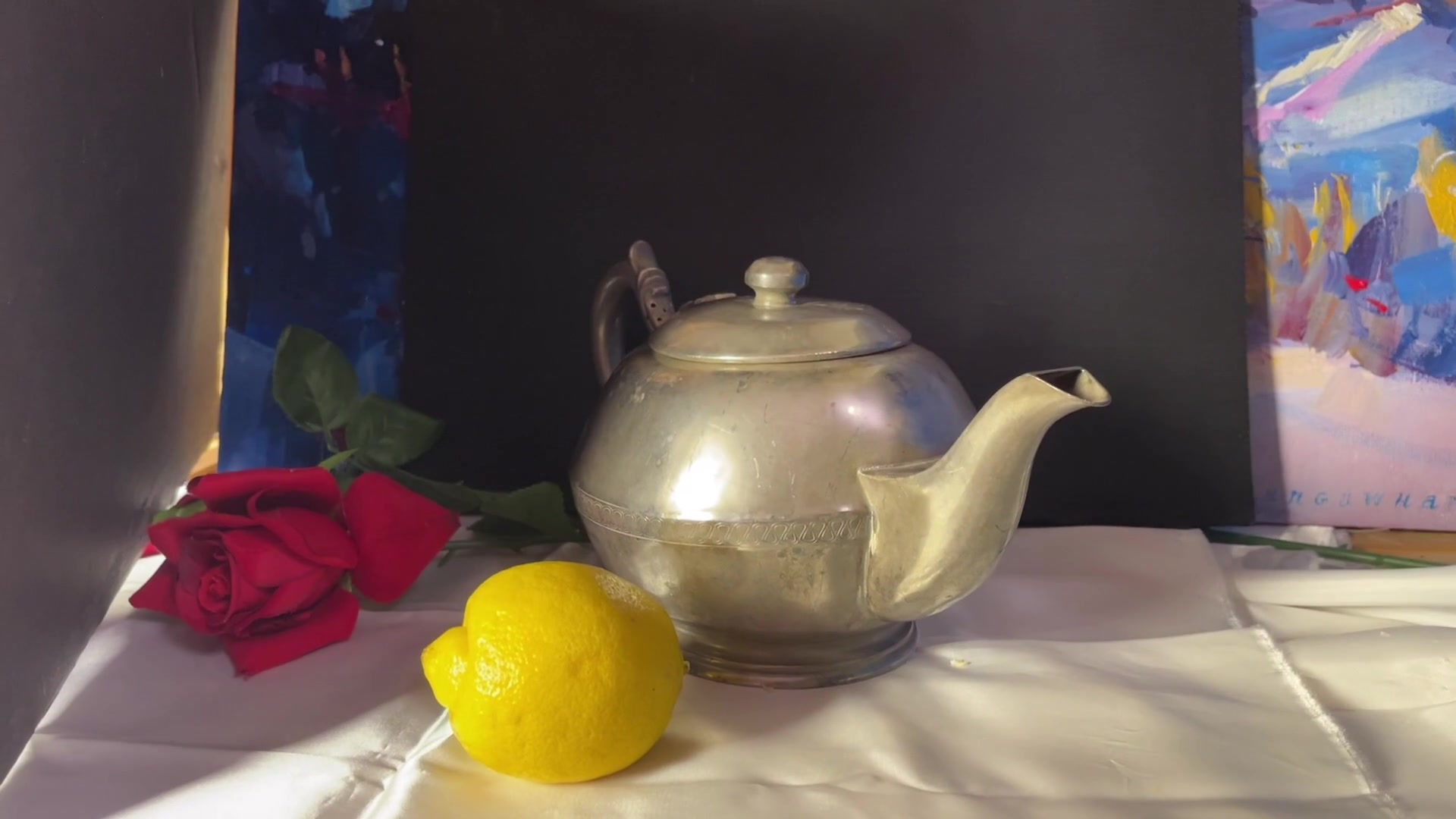 Step 11 — Photographing the subject (video frame from the lesson)
