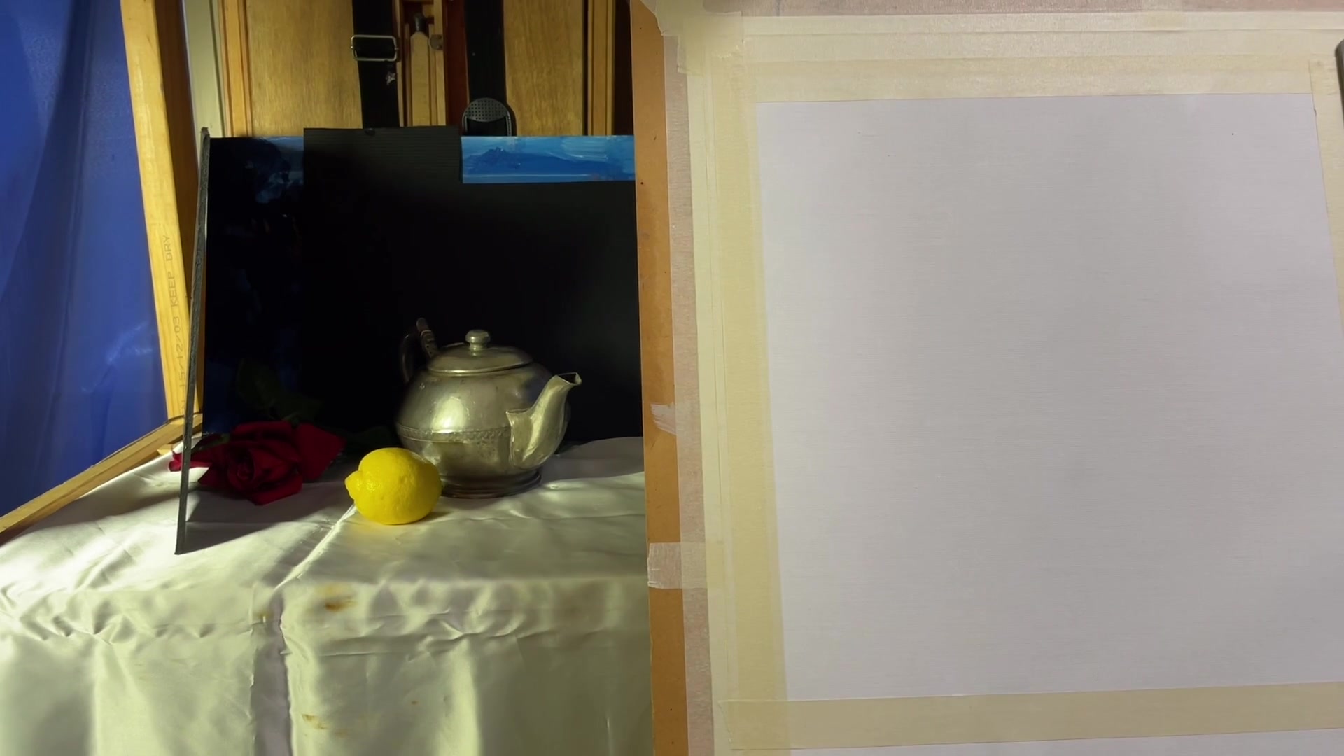 Step 12 — Setting up the canvas (video frame from the lesson)