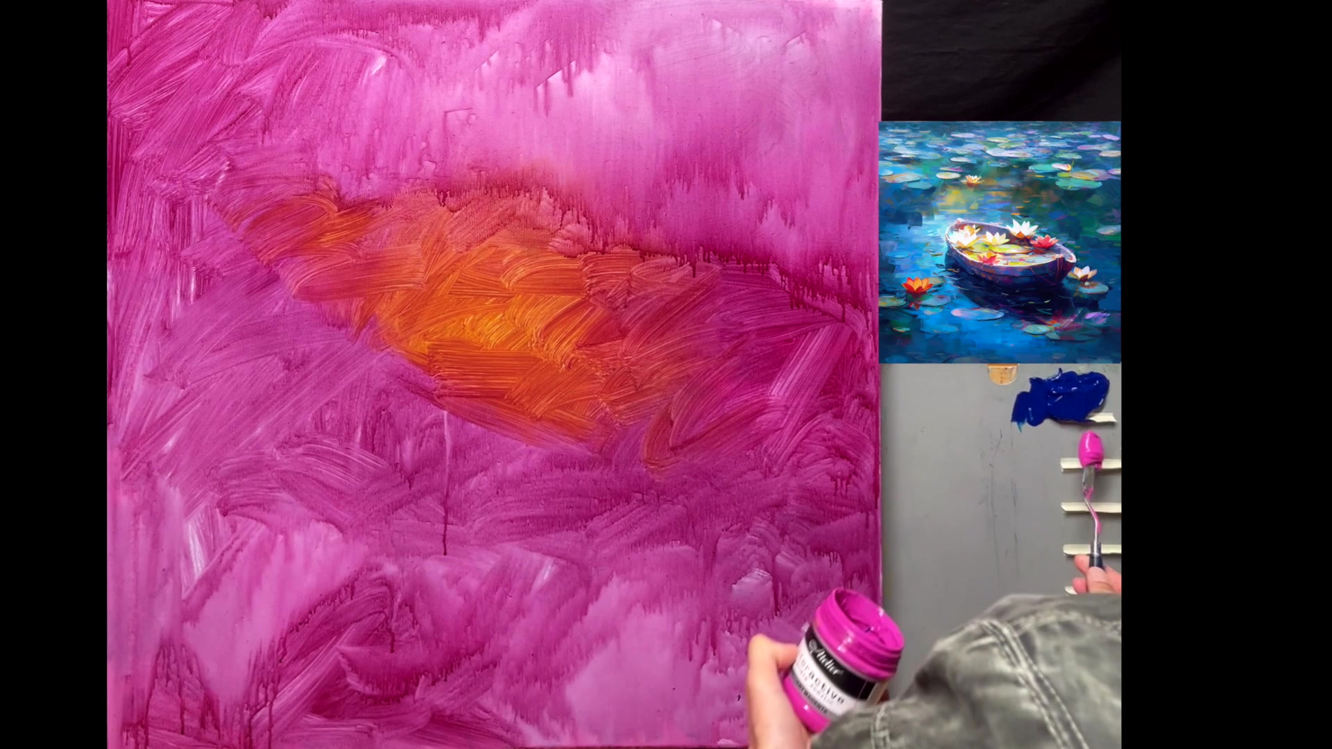 Step 4 — Efficient Painting Techniques (video frame from the lesson)