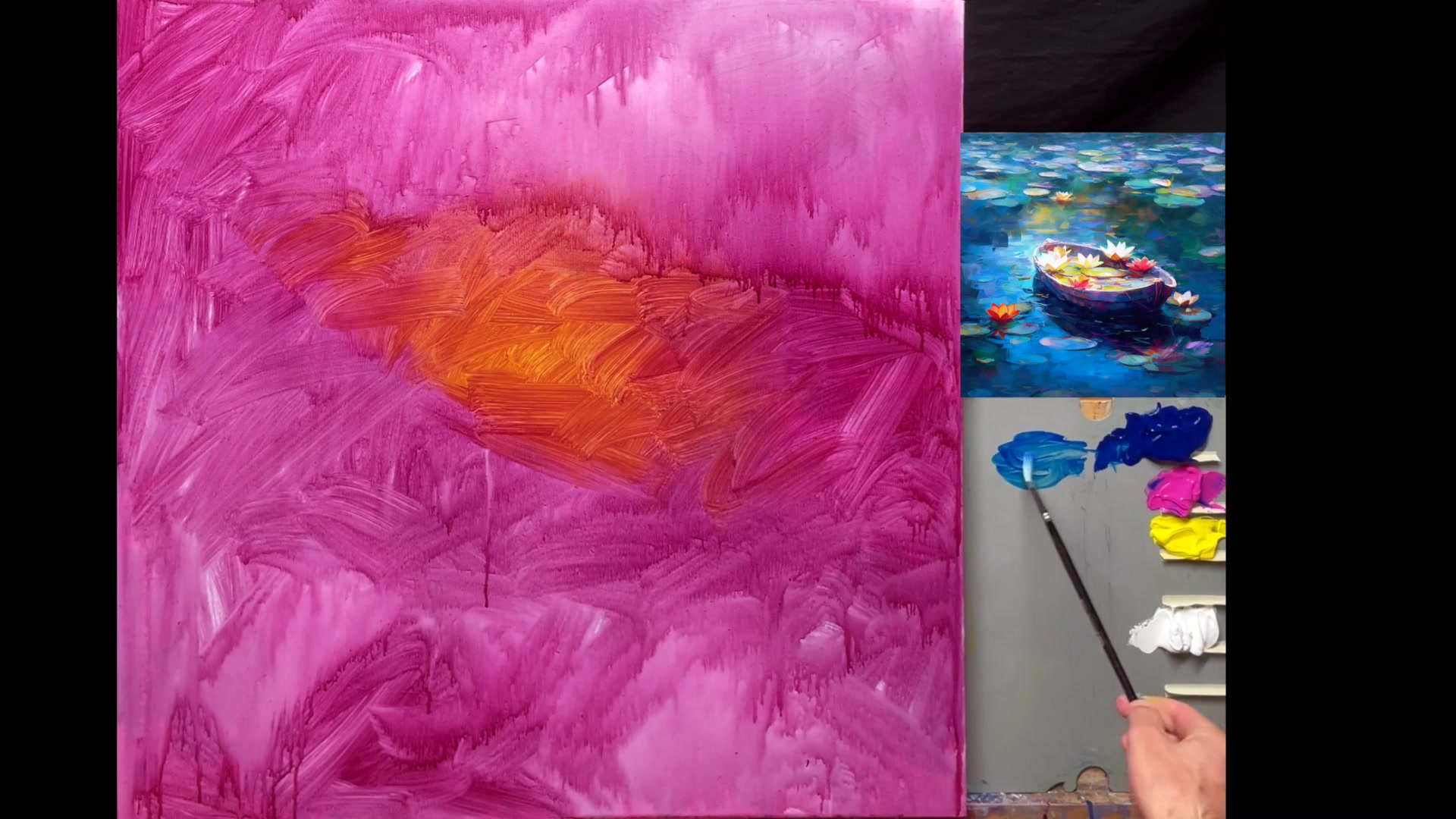 Step 5 — Sketching the Boat (video frame from the lesson)