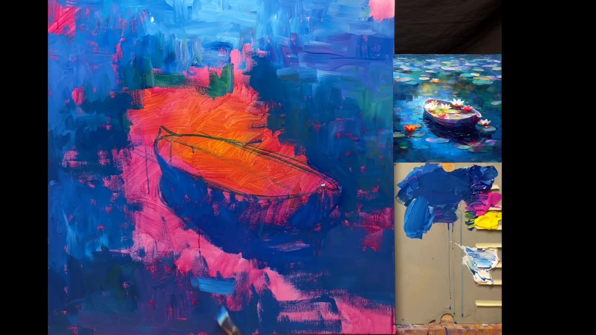 Step 8 — Expressive Painting Techniques (video frame from the lesson)