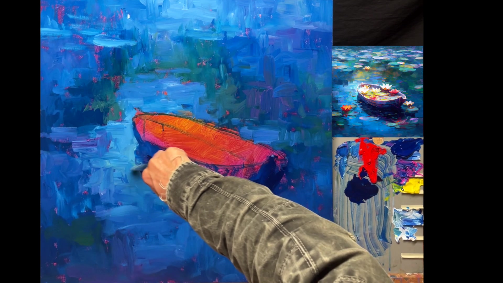 Step 11 — Time Management in Painting (video frame from the lesson)