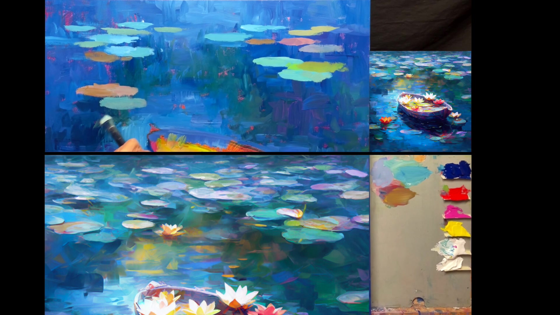 Step 17 — Color Modulation (video frame from the lesson)