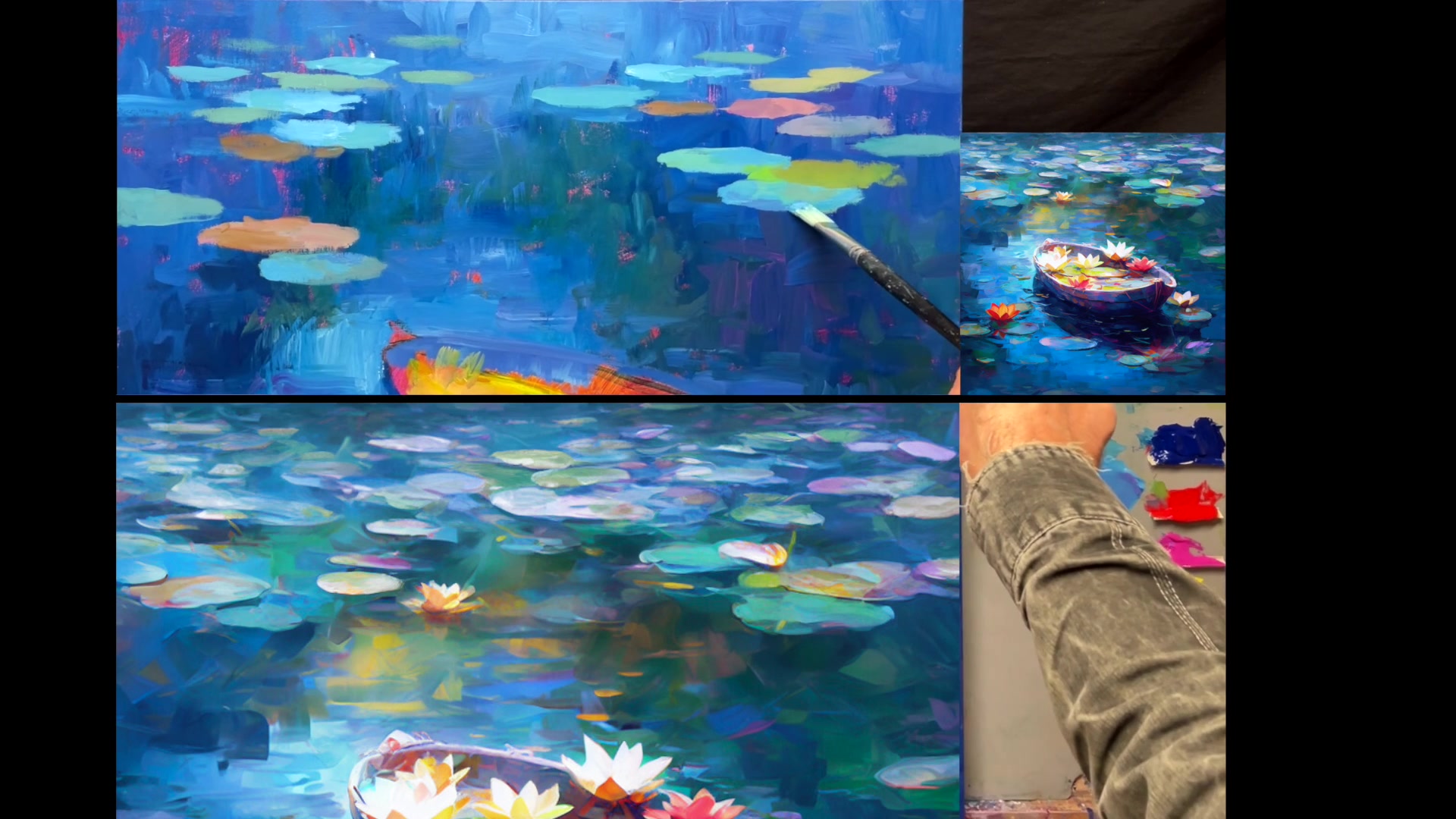 Step 18 — Adding Shadows and Highlights (video frame from the lesson)