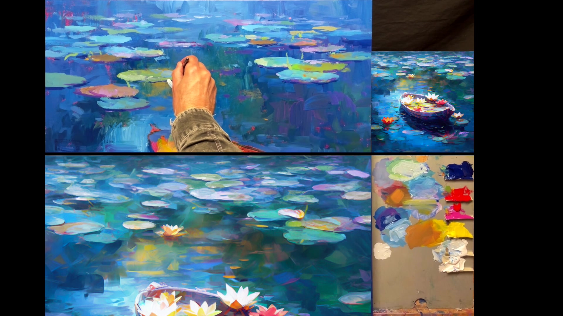 Step 19 — Detailing the Flower (video frame from the lesson)