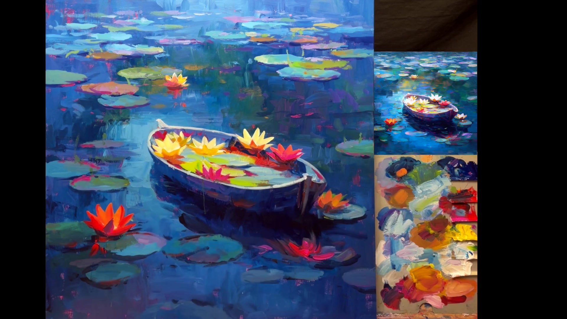 Step 25 — Completing the Painting (video frame from the lesson)