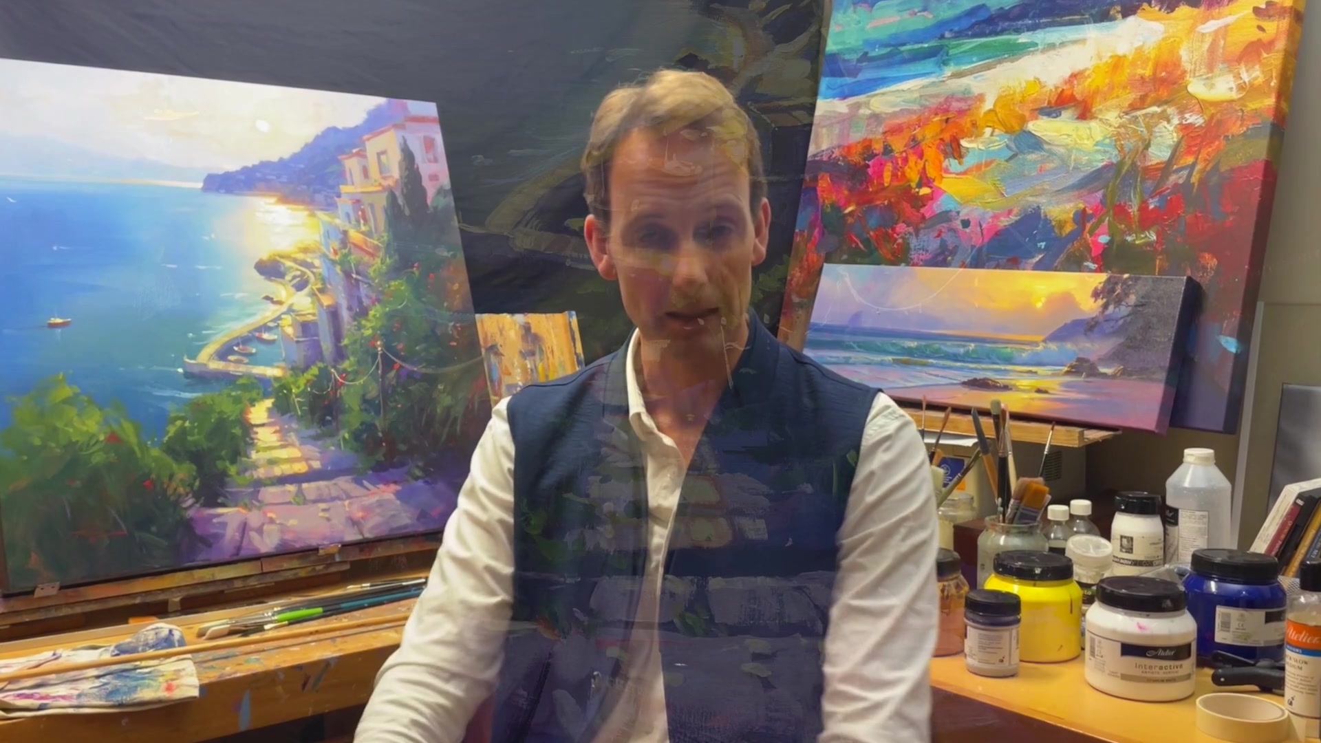 Step 1 — Using PaintyBot for Image Design (video frame from the lesson)