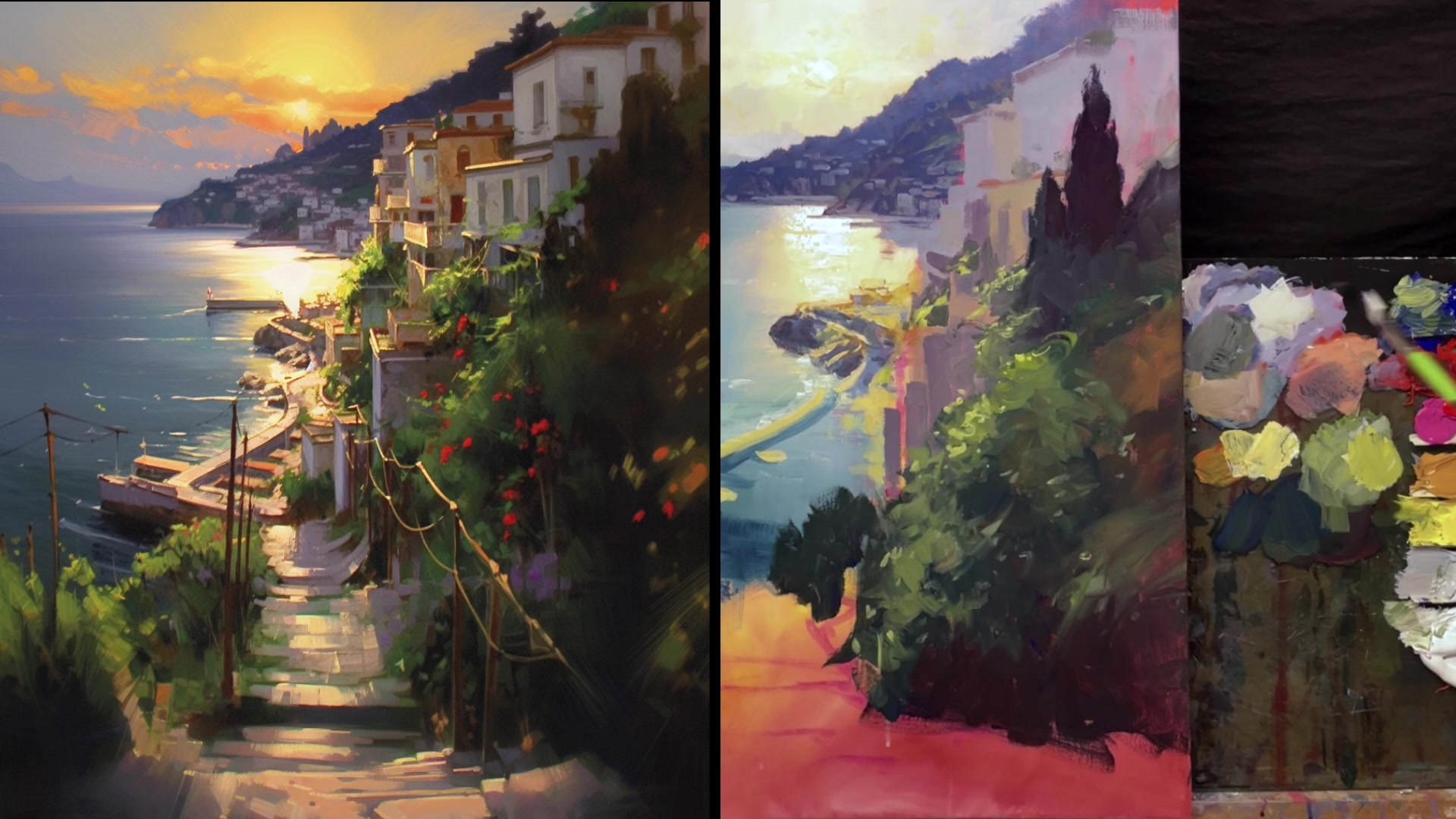 Step 11 — Detailing the Buildings (video frame from the lesson)