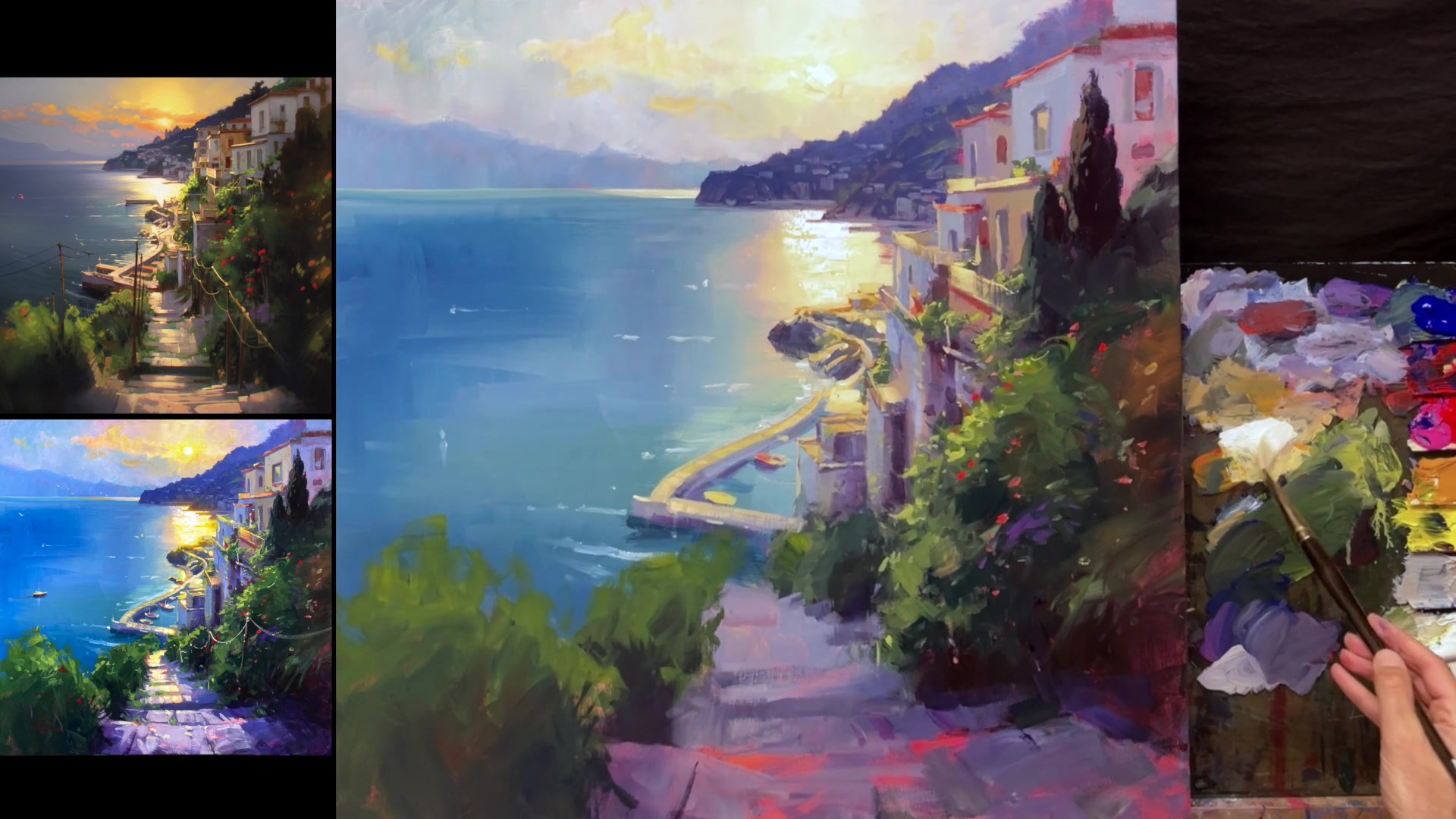 Step 13 — Adding Details and Poles (video frame from the lesson)