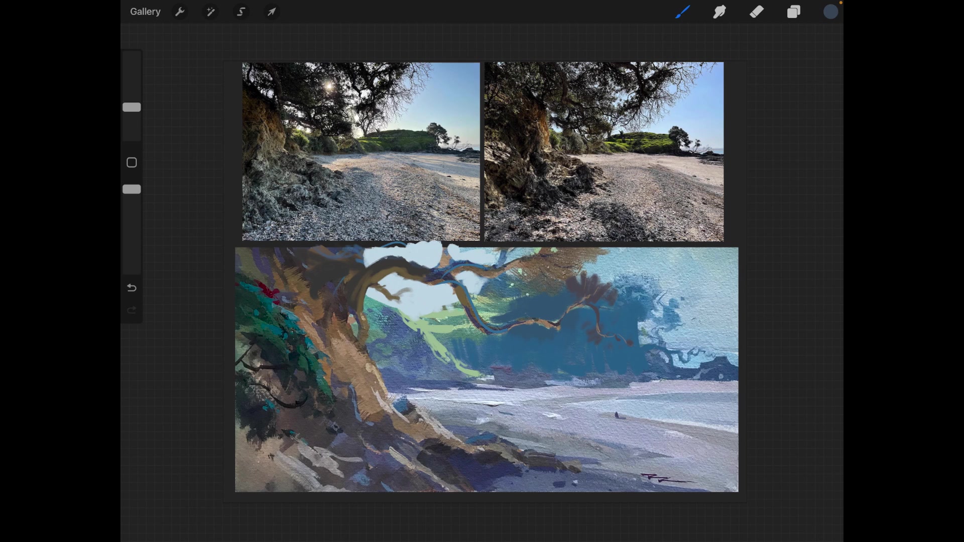 Step 4 — Light and Shadow Considerations (video frame from the lesson)