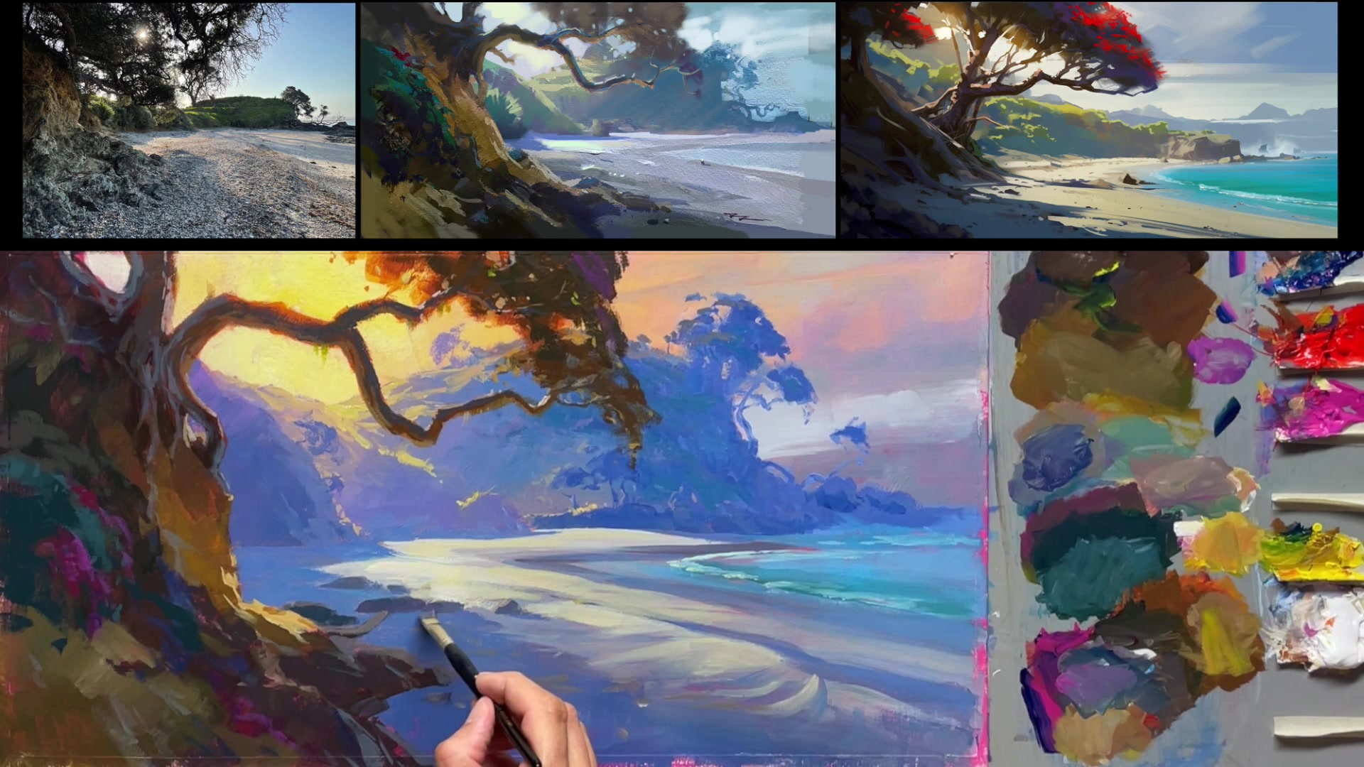 Step 14 — Final Touches and Signature (video frame from the lesson)