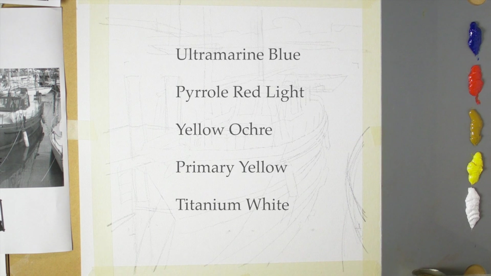 Step 4 — Mixing Neutral Greys (video frame from the lesson)