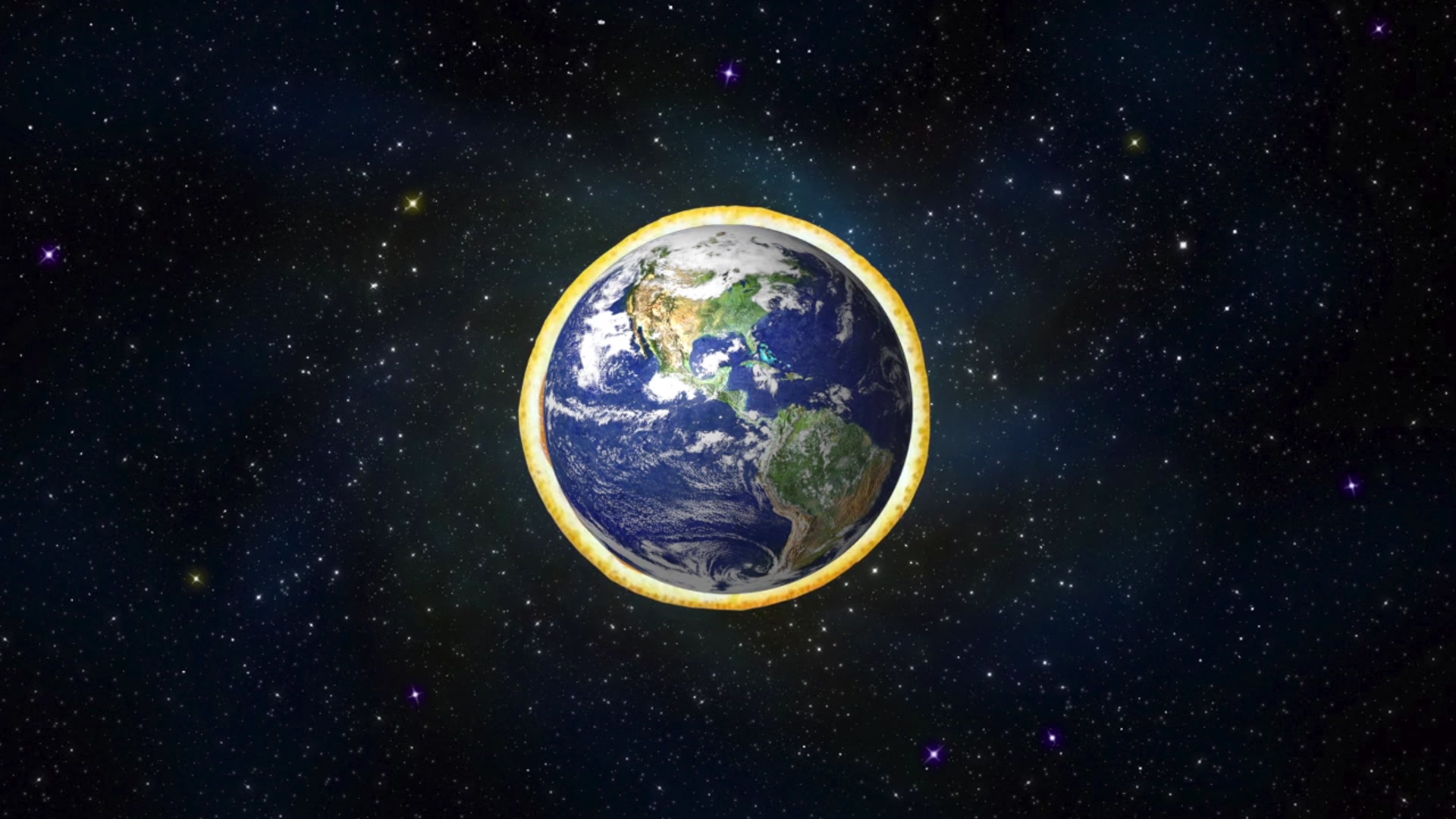 Step 4 — Atmosphere thickness analogy (video frame from the lesson)
