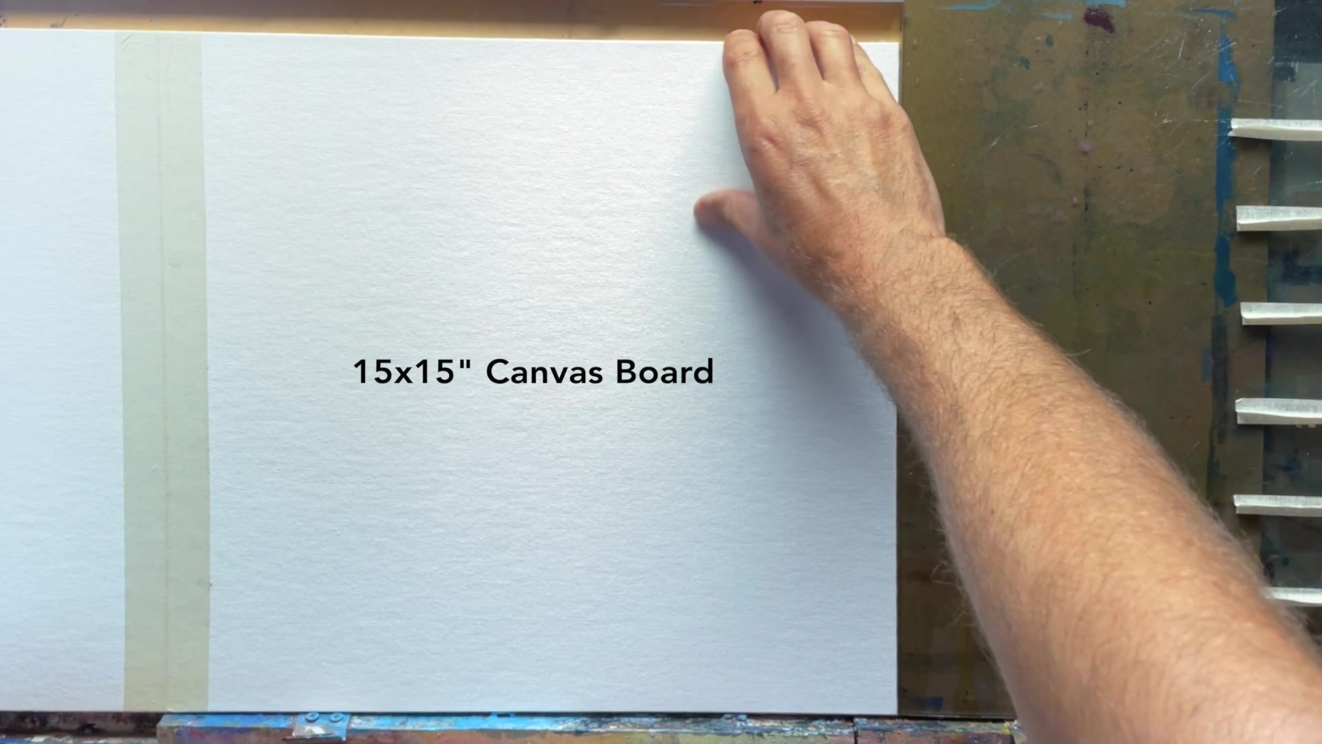 Step 2 — Canvas Preparation (video frame from the lesson)