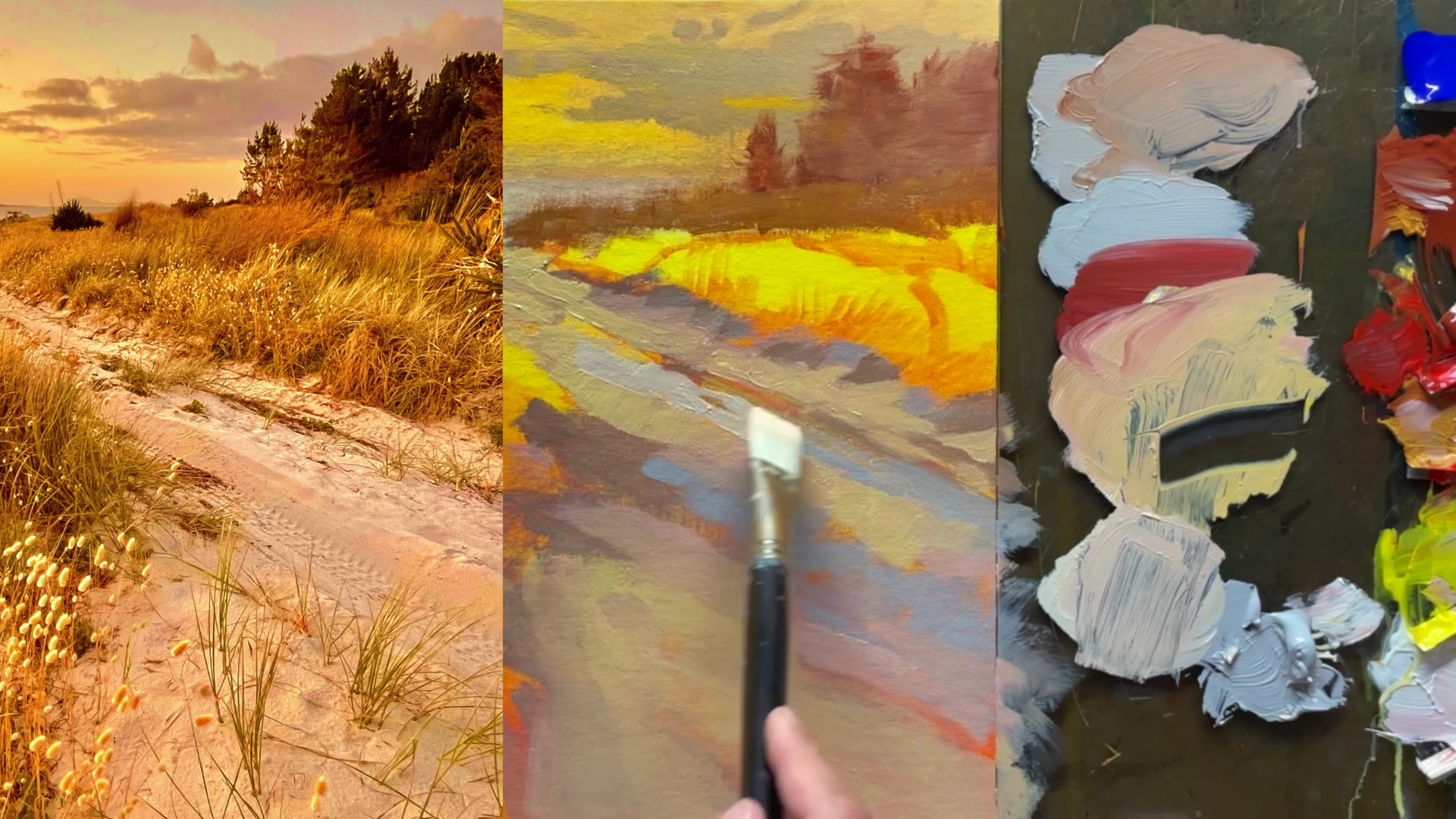 Step 9 — Building Grass Textures (video frame from the lesson)