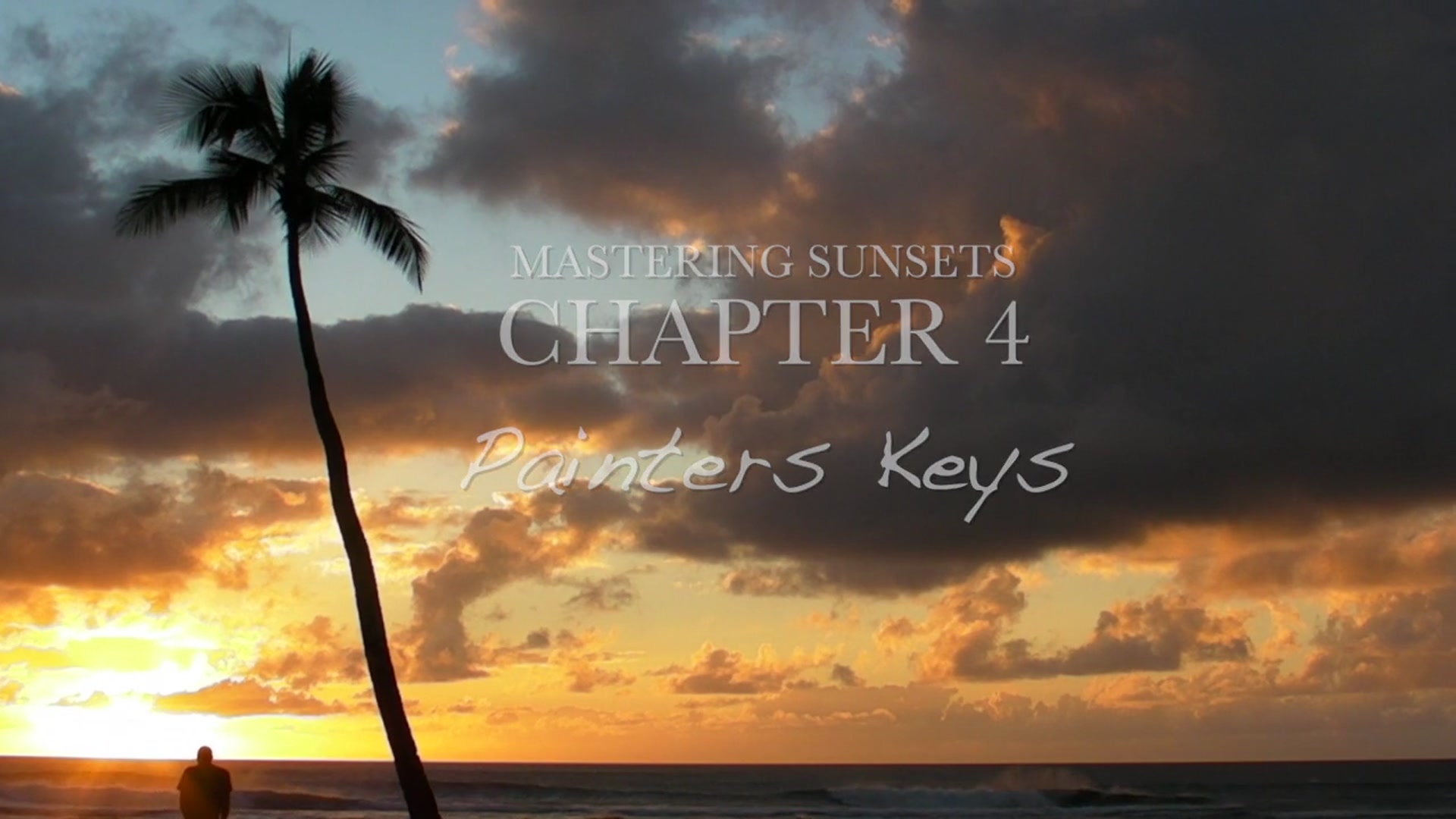 Step 1 — Understanding values in sunsets (video frame from the lesson)