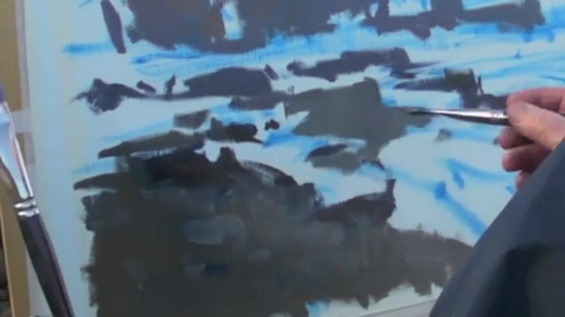 Step 7 — Avoiding clutter in the foreground (video frame from the lesson)