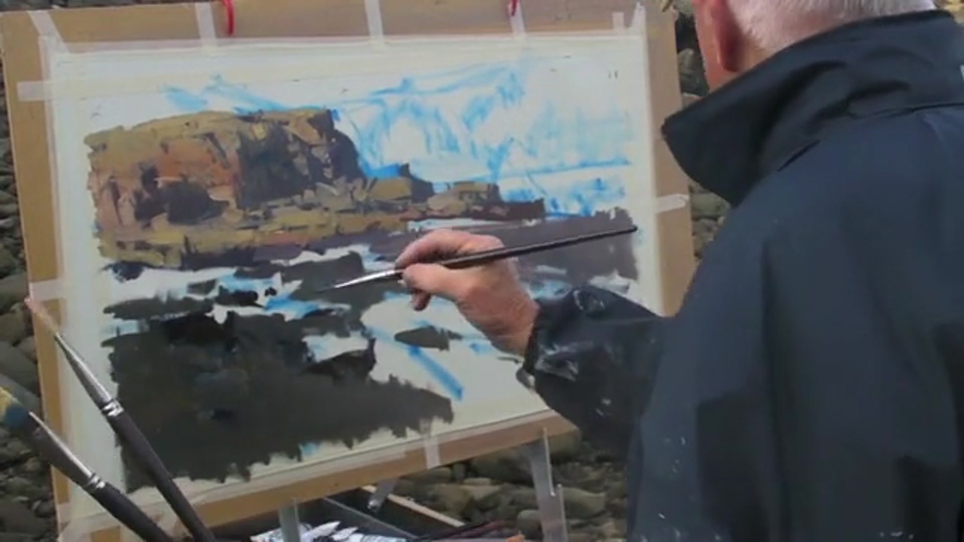 Step 15 — Capturing surf and weather changes (video frame from the lesson)