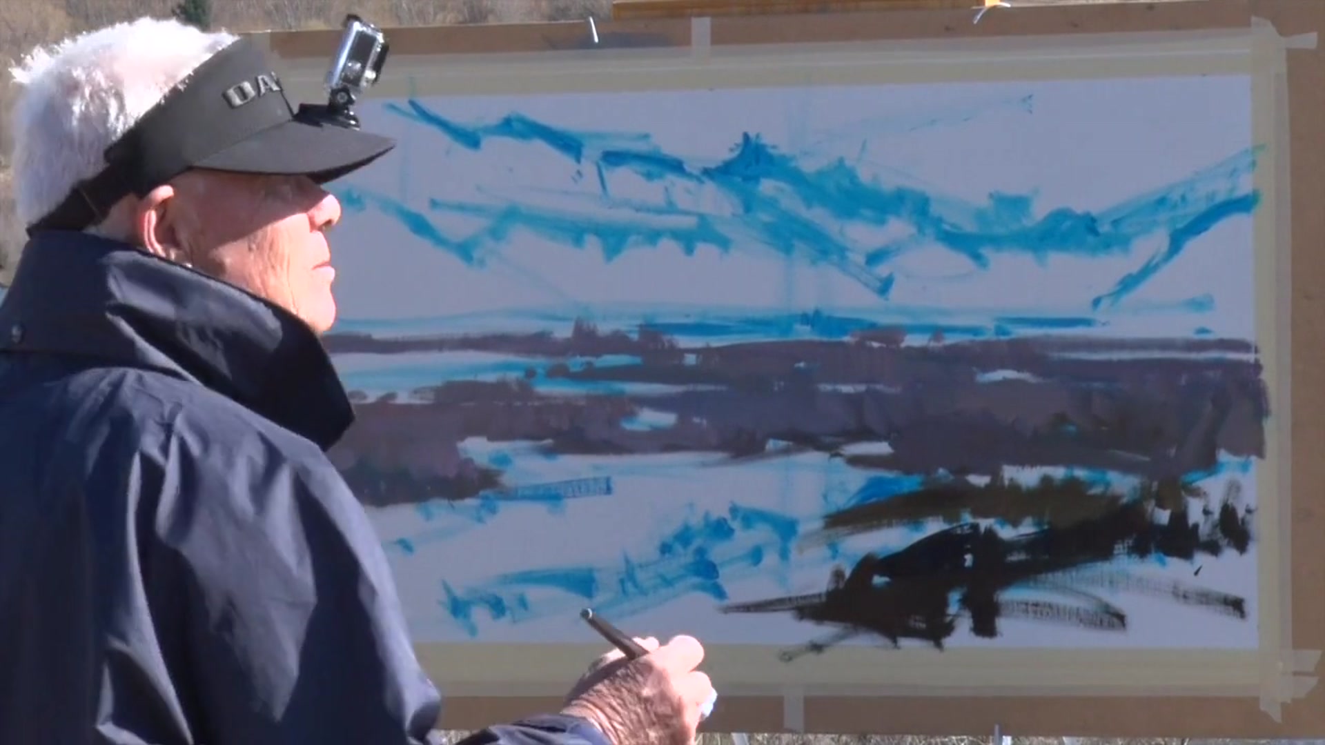 Step 7 — Painting aims and philosophy (video frame from the lesson)