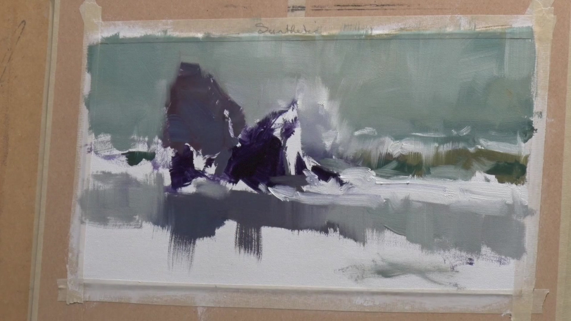 Step 12 — Adding Shadows and Foam (video frame from the lesson)
