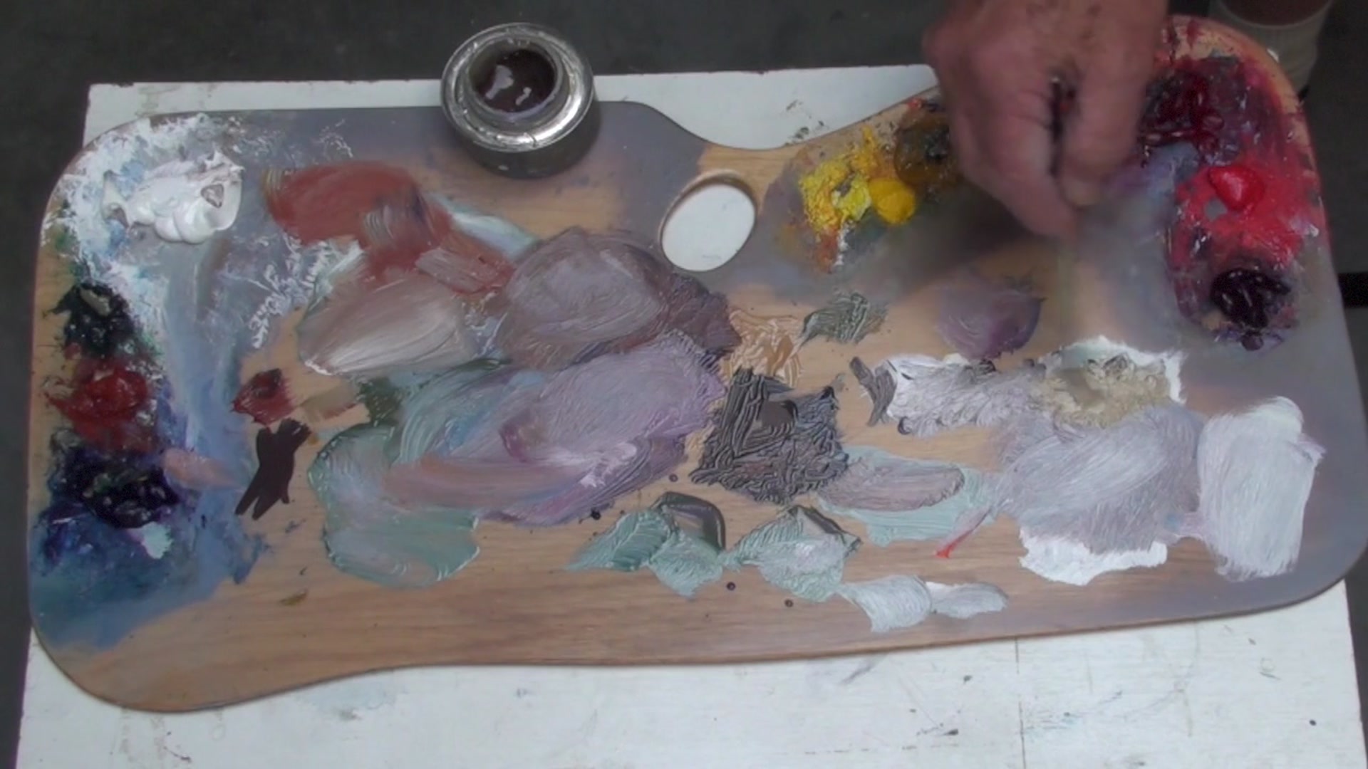 Step 17 — Purposeful Brush Strokes (video frame from the lesson)