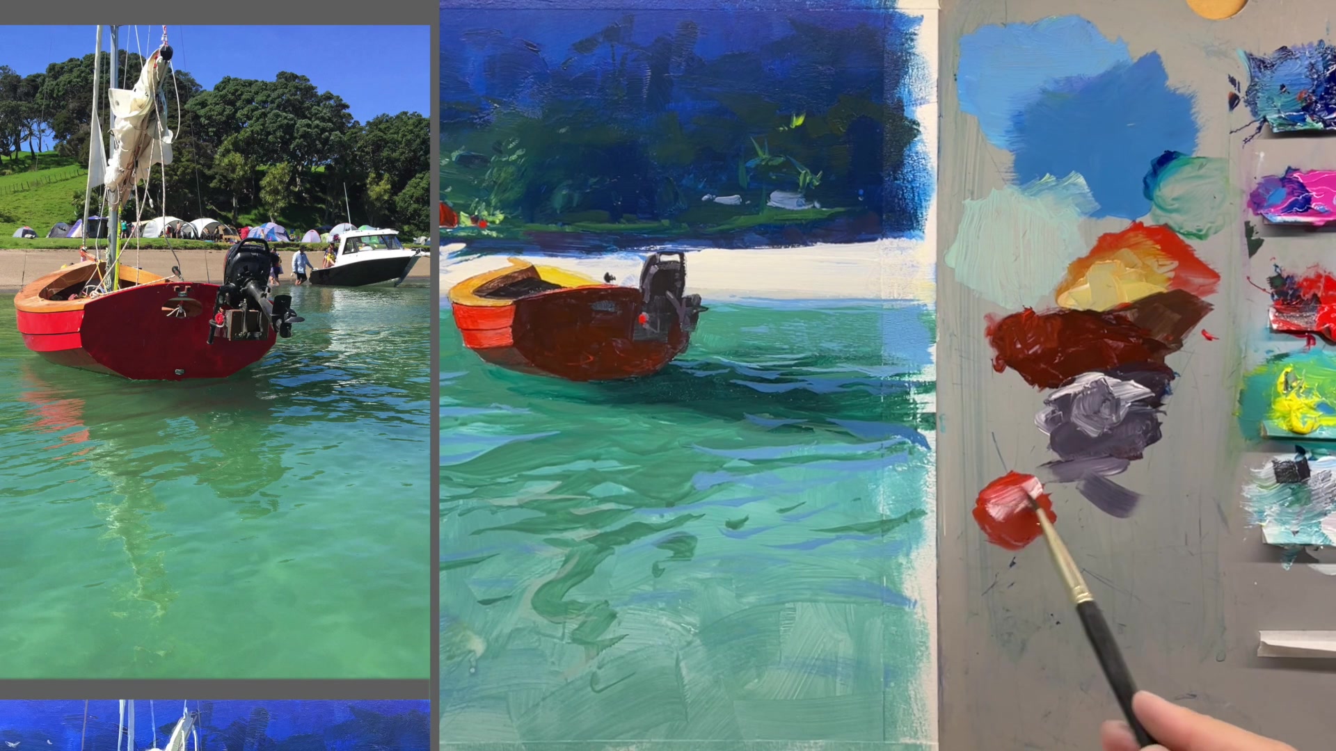 Step 17 — Final touches and signing (video frame from the lesson)