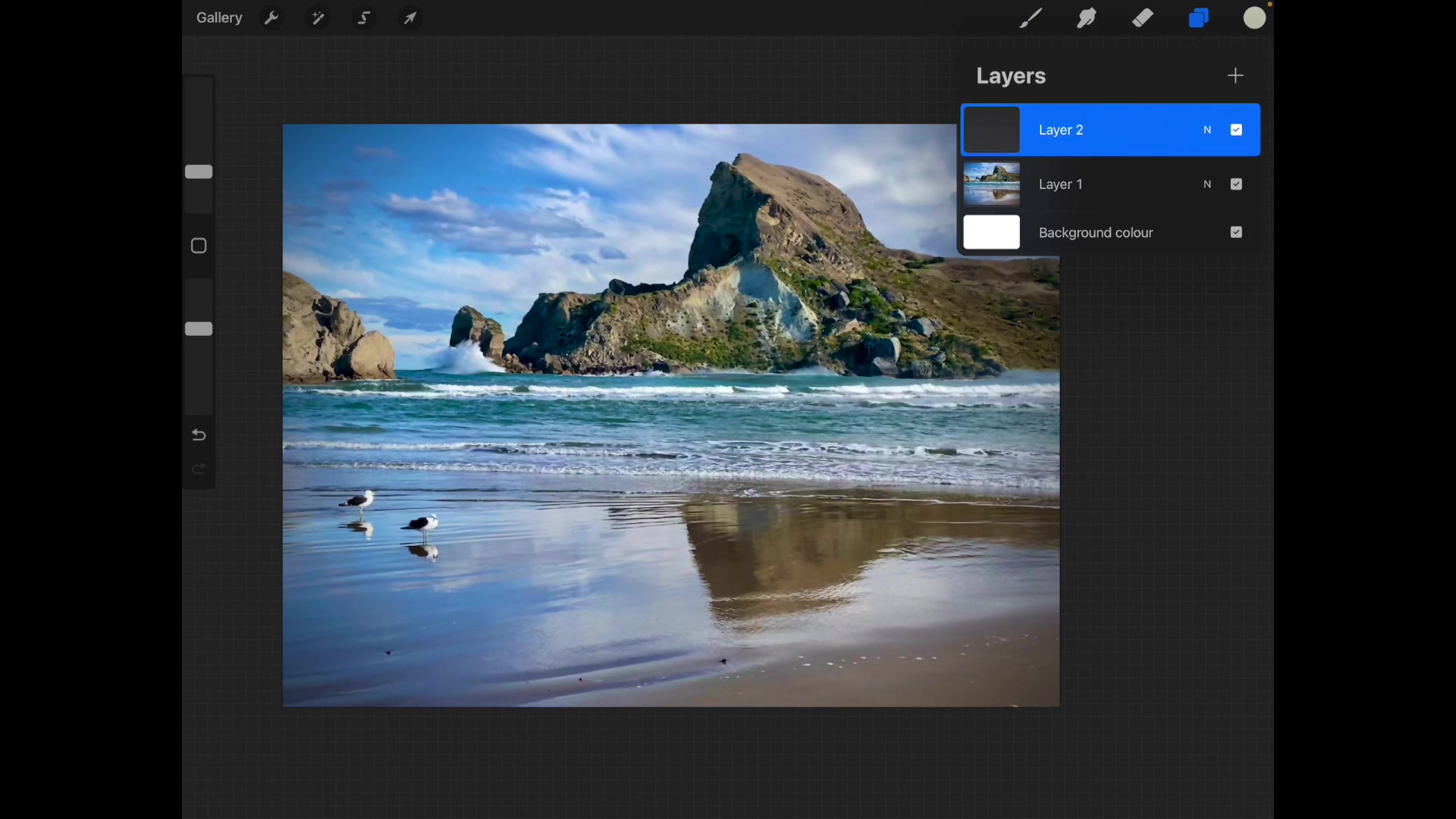 Step 4 — Adjusting canvas orientation (video frame from the lesson)