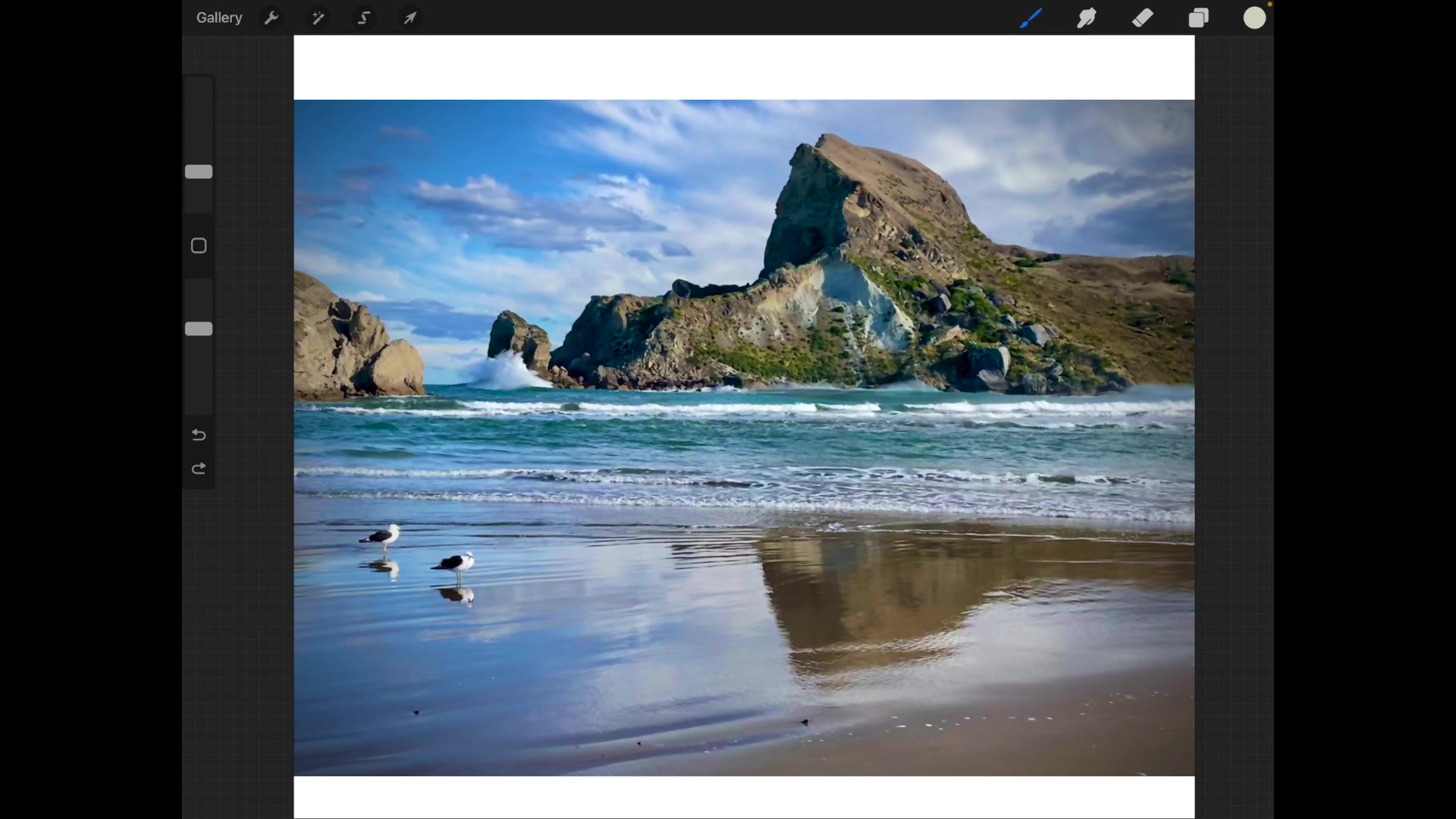Step 5 — Enhancing light and shadow (video frame from the lesson)
